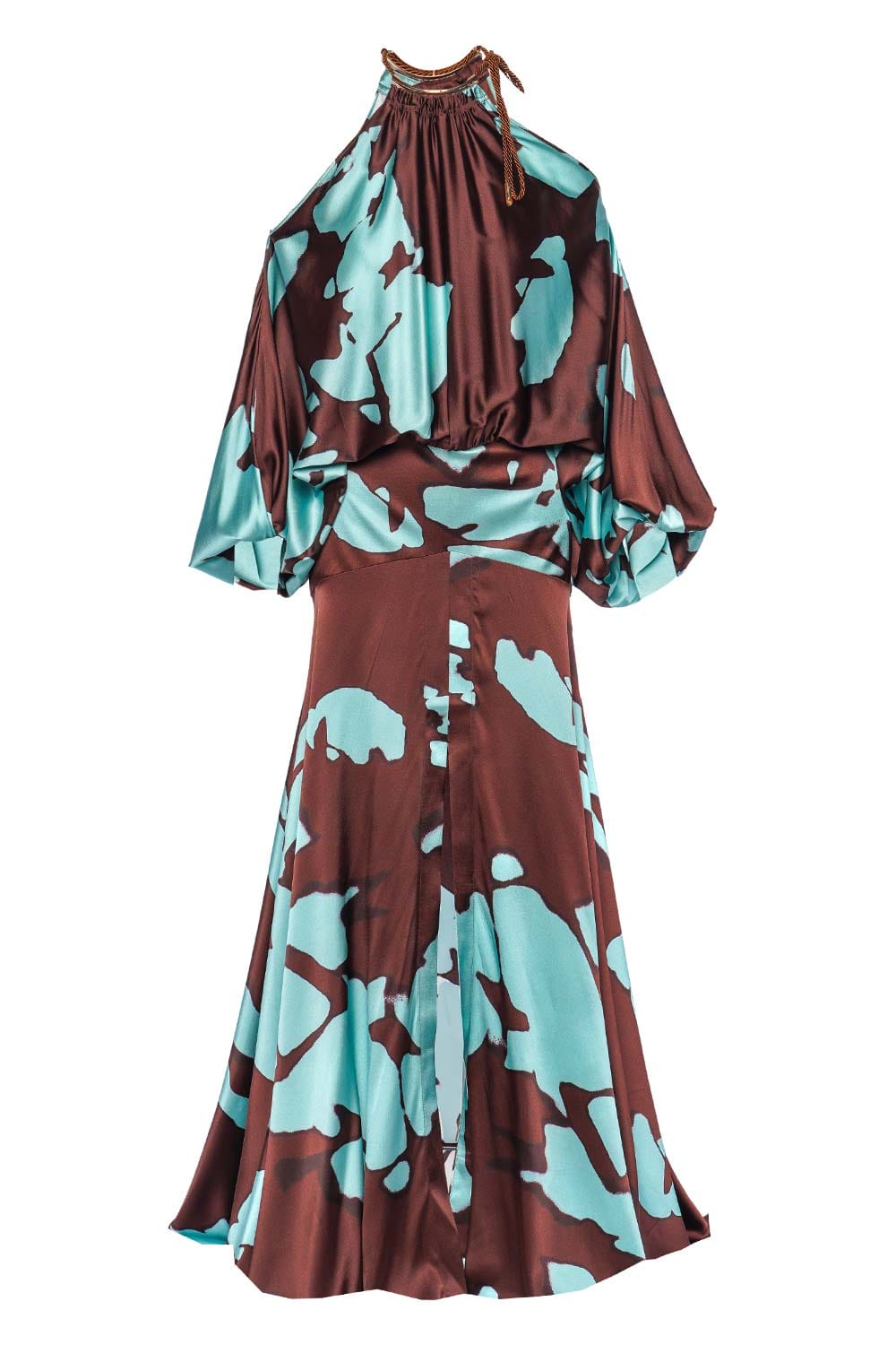 Silvia Tcherassi Bahar Printed Stretch Silk Maxi Dress