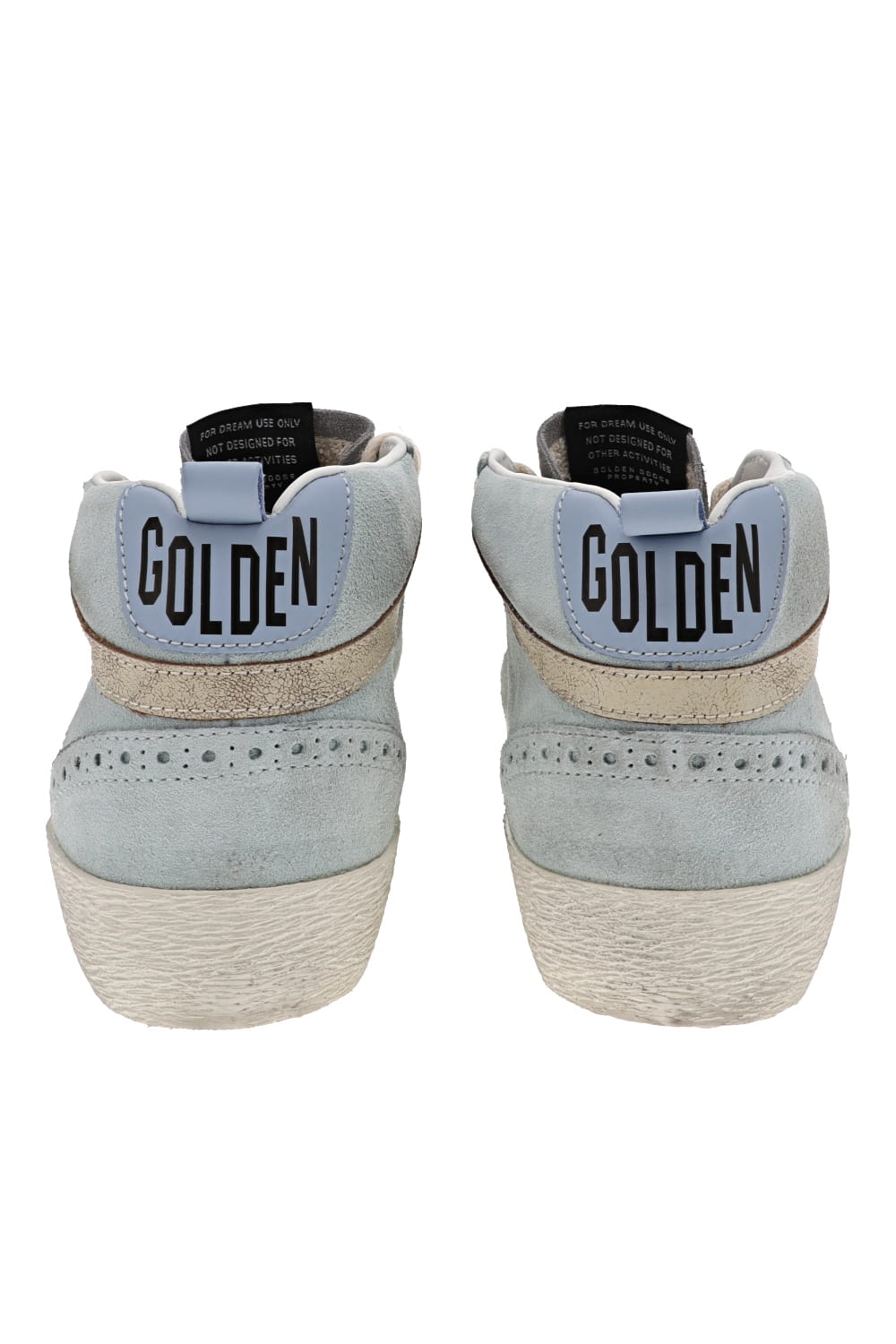 Golden Goose Mid Star Aquamarine Suede Leather Sneakers