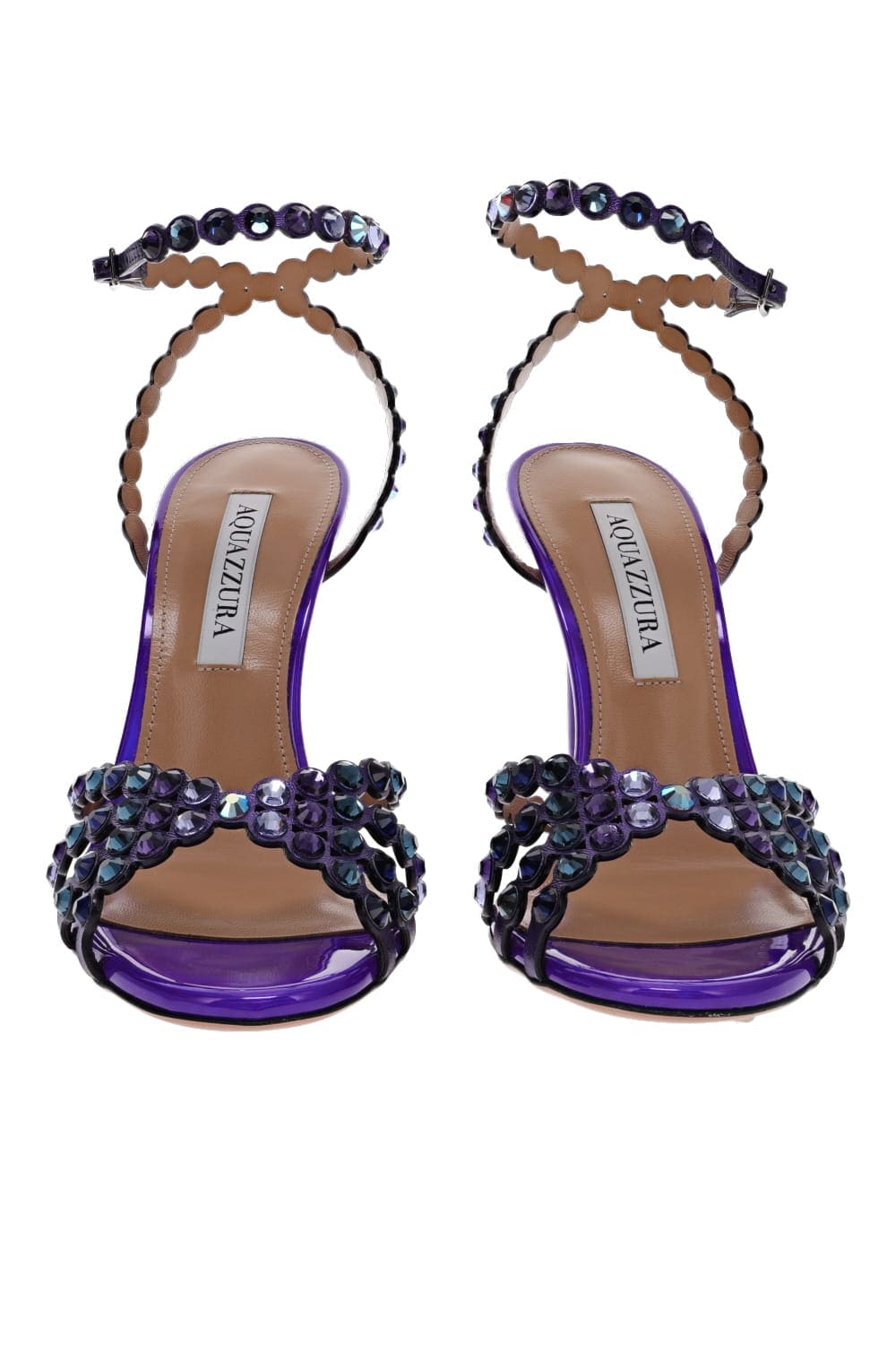 Embellished leather sandals hot sale