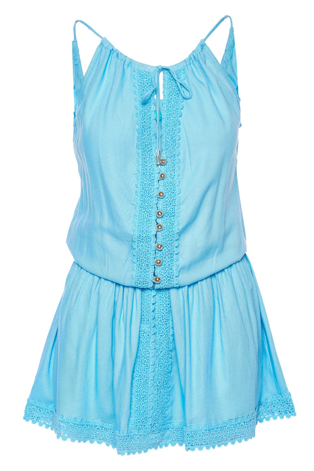 Melissa Odabash Chelsea Blue Cover Up Mini Dress