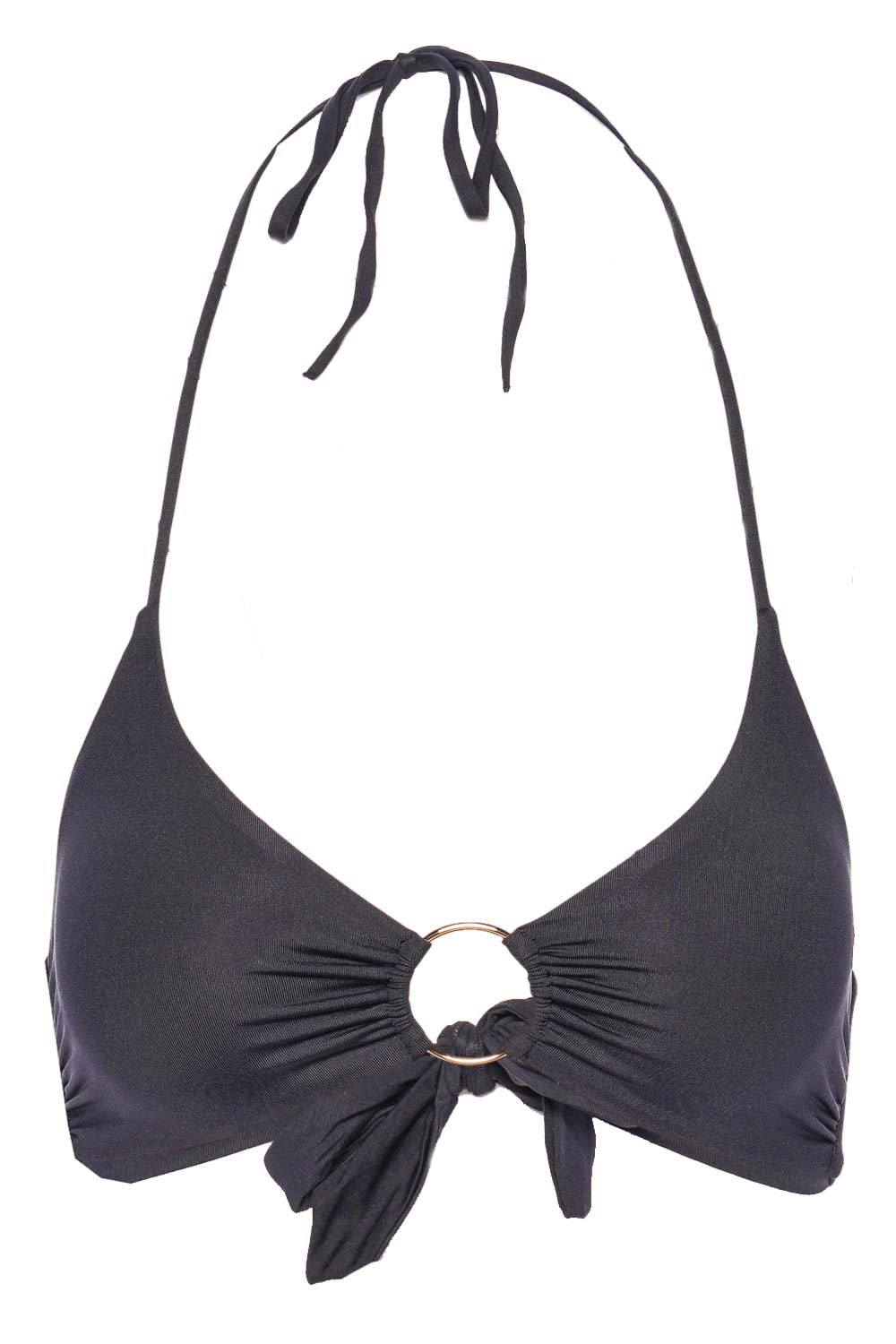 Melissa Odabash Hamburg Black Halter Bikini Top