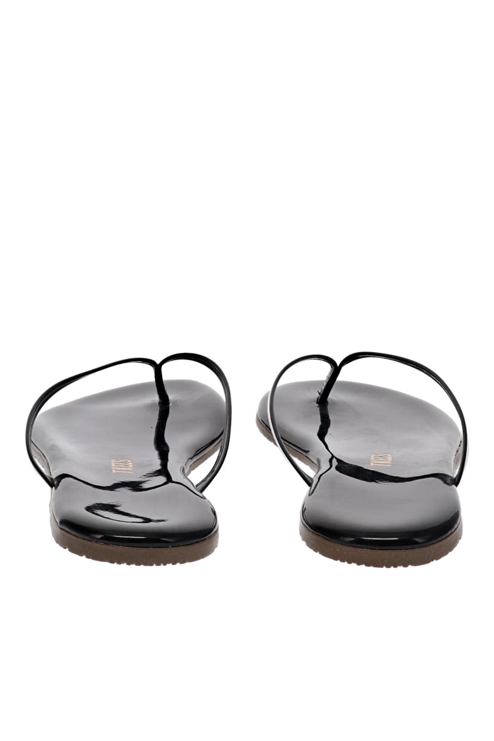 TKEES Glosses Licorice Leather Sandal