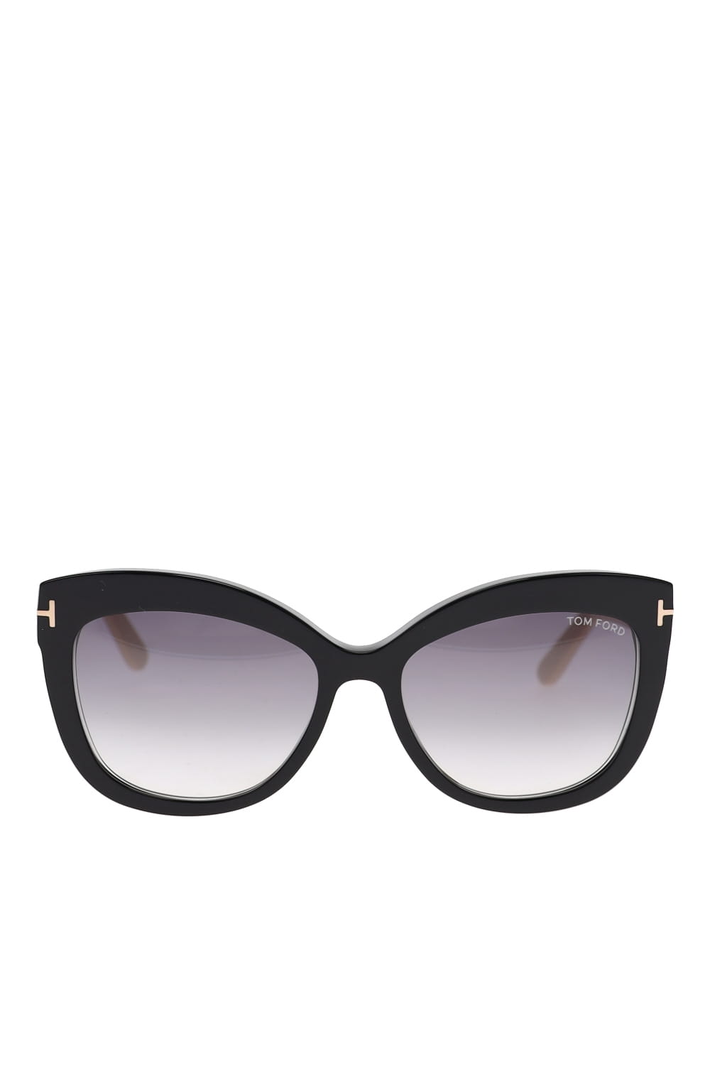 Tom Ford Eyewear FT0524 Shiny Ivory Sunglasses FT0524 Ivory/Smoke