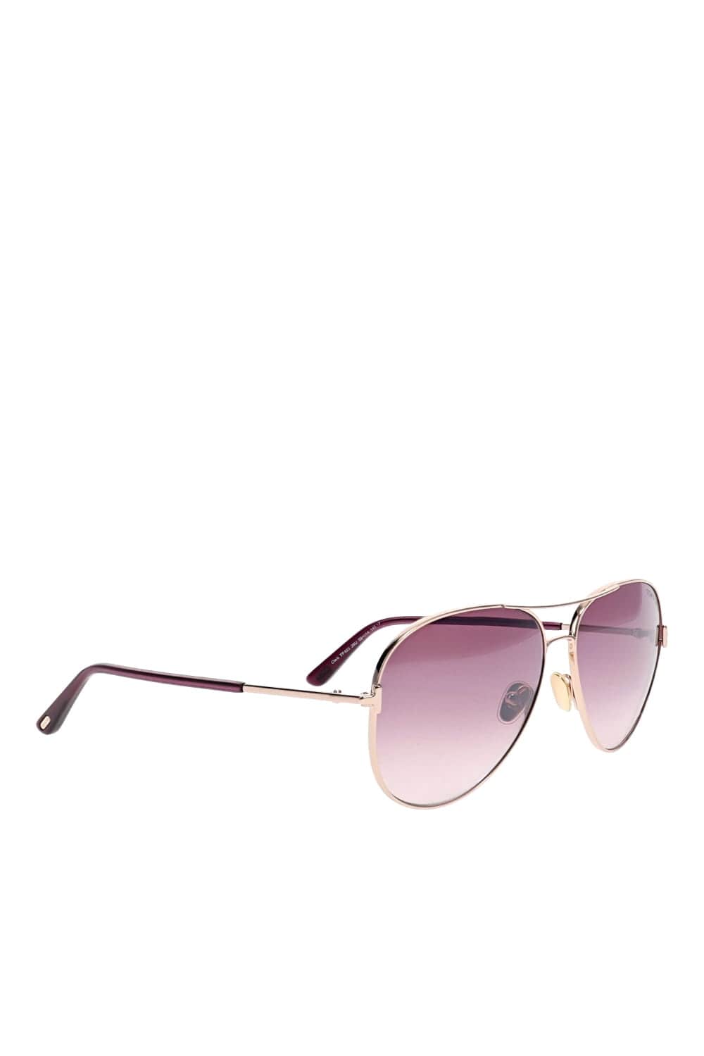 Tom Ford Eyewear Clark Pink Bordeaux Aviator Sunglasses