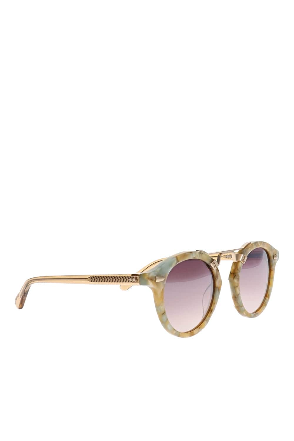 KREWE STL II Pearlescent Sweet Tea Sunglasses