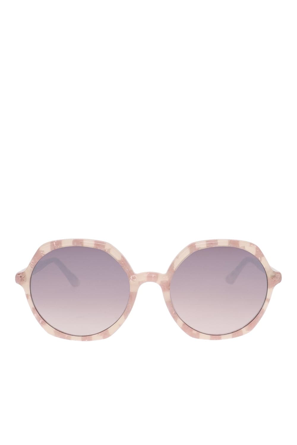 KREWE Sophia Plaid Mirrored Sunglasses