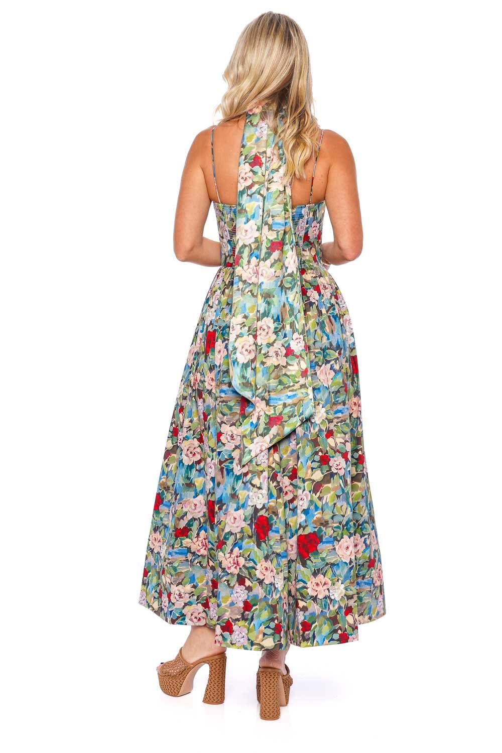 Floral Tied Cutout Split Spaghetti Strap Dress – GirlyGoGarter