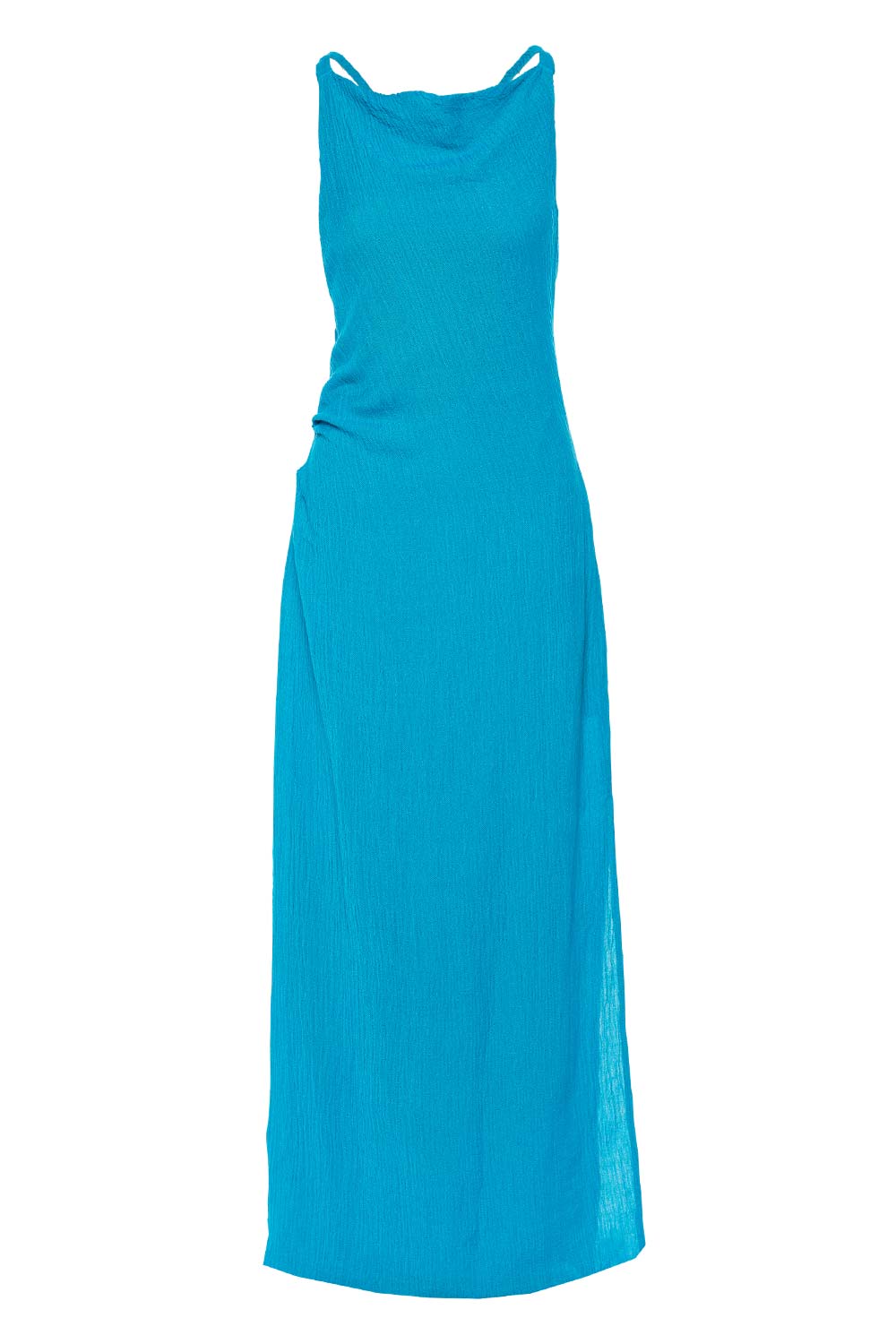 Faithfull The Brand Palmera Turquoise Knit Maxi Dress