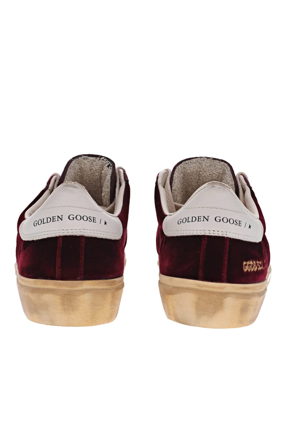 Golden Goose SOUL-STAR VELVET UPPER BIO BASED HF TONGUE LEATHER HEEL GWF00464.F005055.40471 BORDEAUX/MILK
