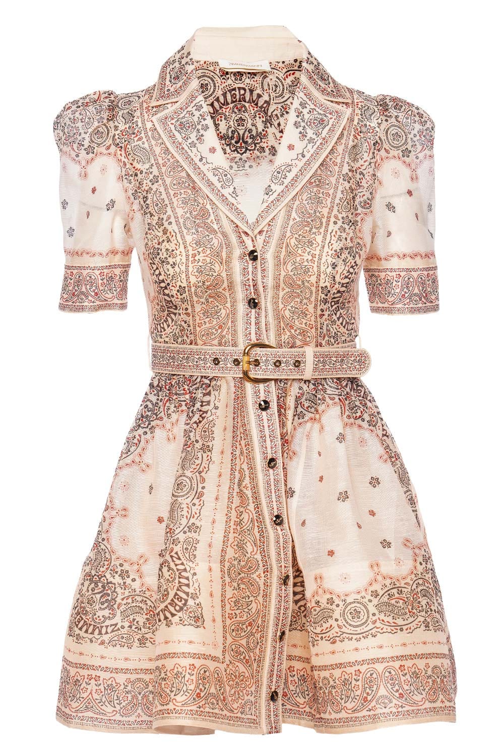 ZIMMERMANN Matchmaker Bandana Mini Shirt Dress