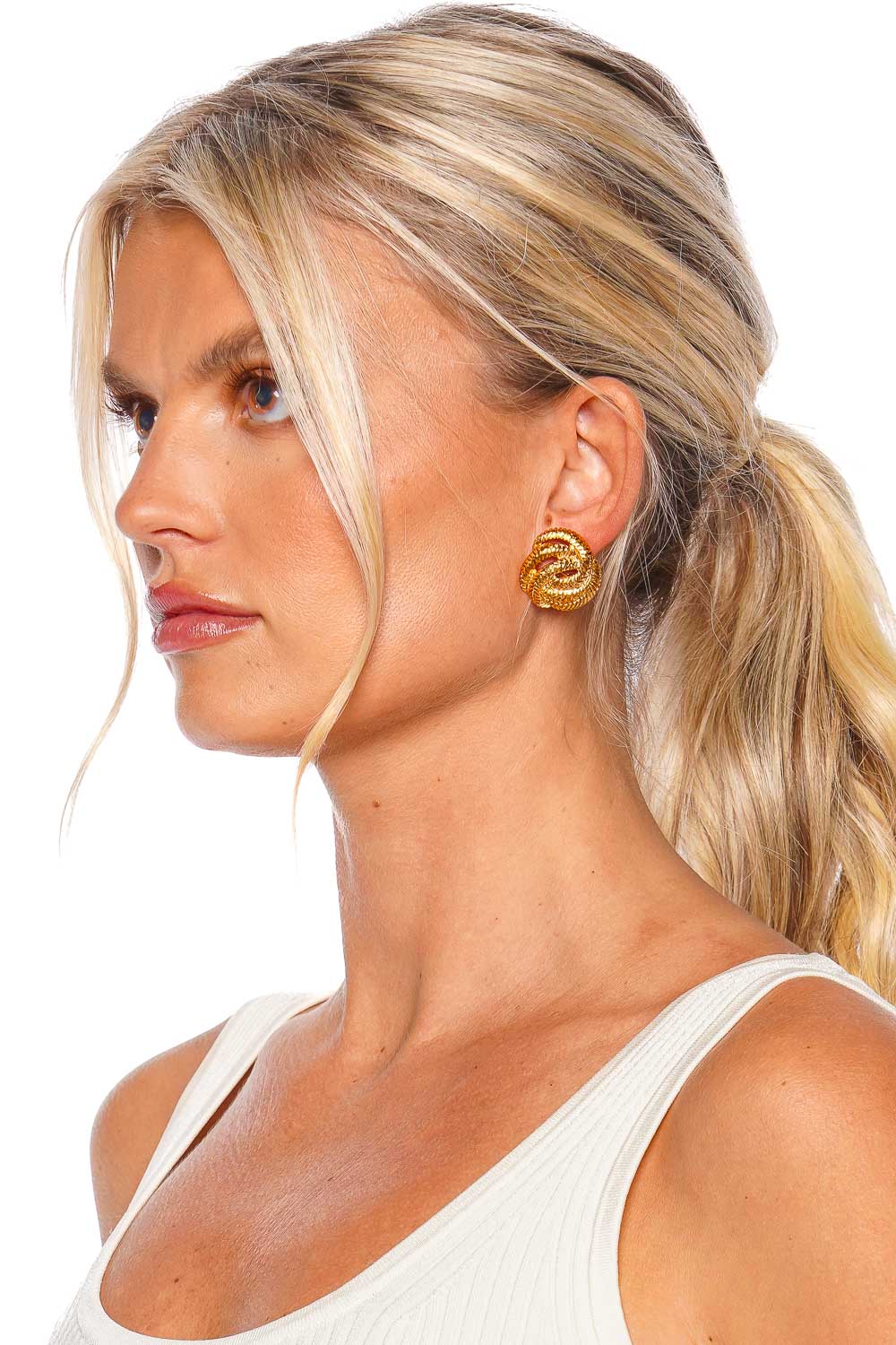 Jennifer Behr Elaina Gold Stud Earrings