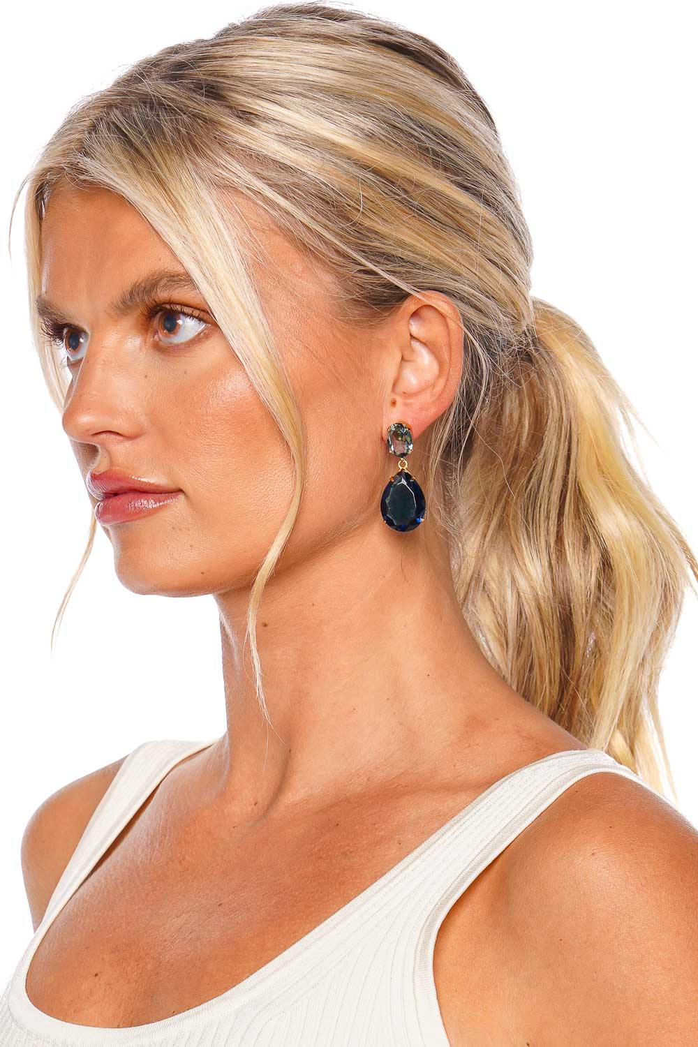 Jennifer Behr Kyra Storm Crystal Drop Earrings