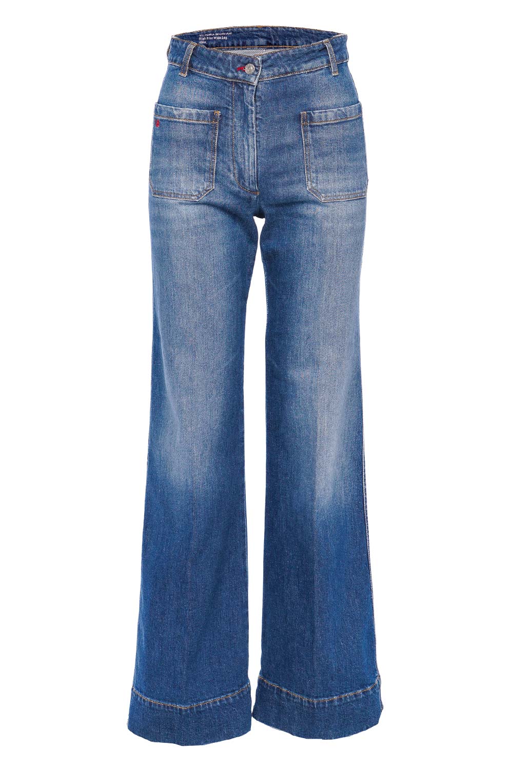 Victoria Beckham Alina High Waisted Patch Pocket Jeans