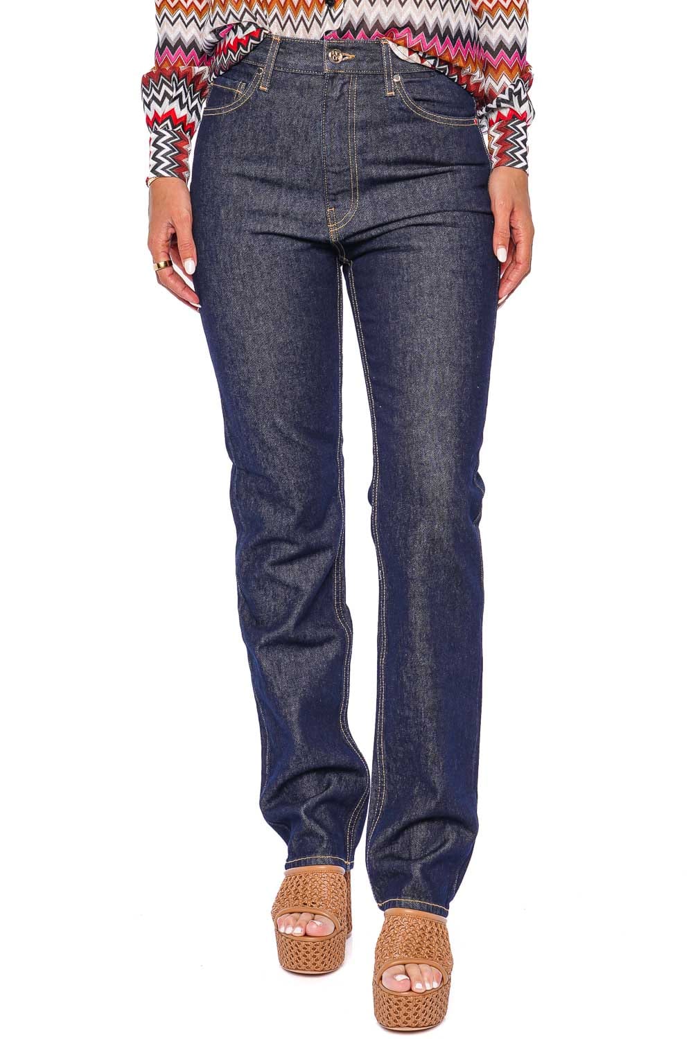 Ulla Johnson The Agnes Tigris Rigid Straight Leg Jeans