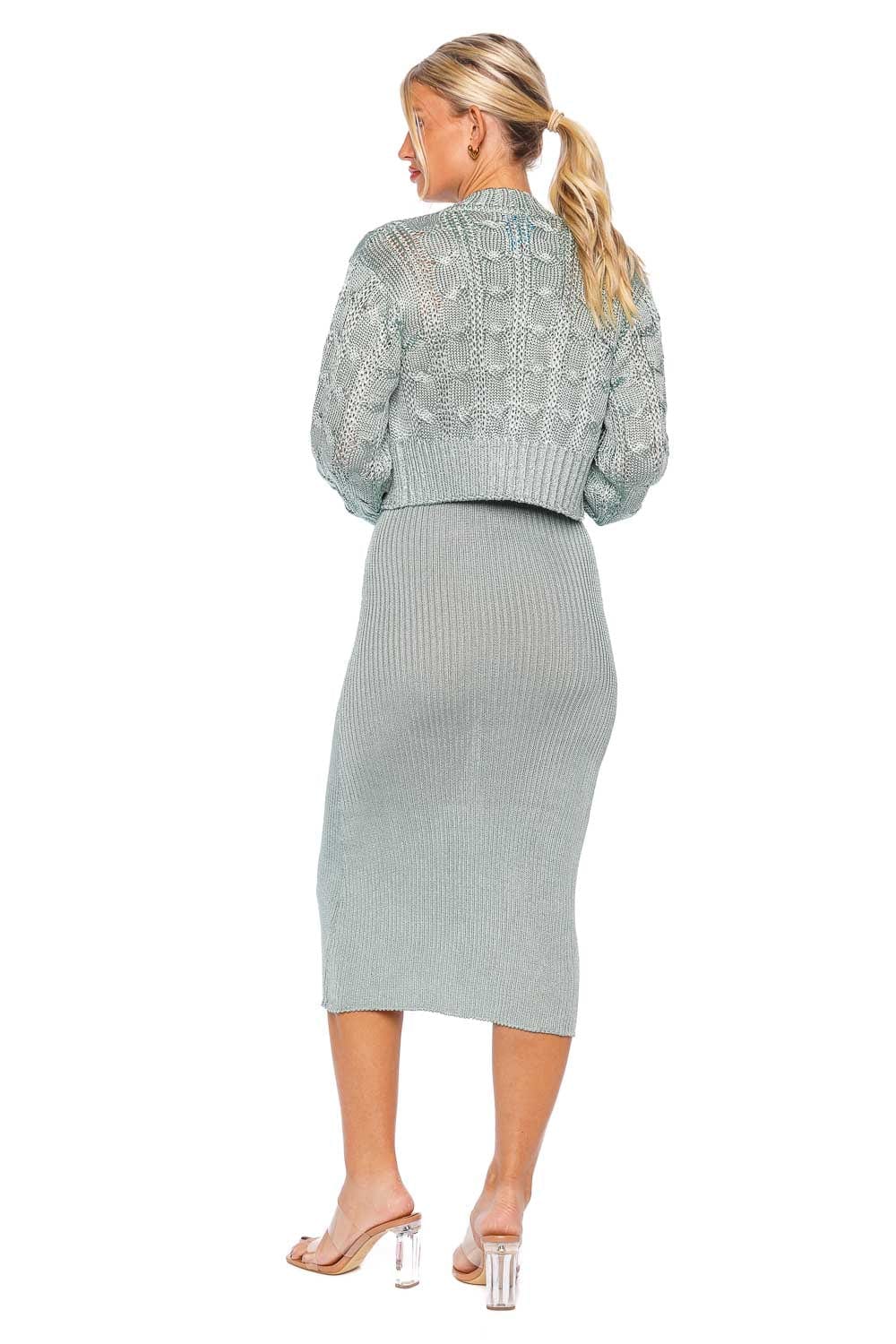 Calle Del Mar Storm Chunky Cable Knit Cardigan