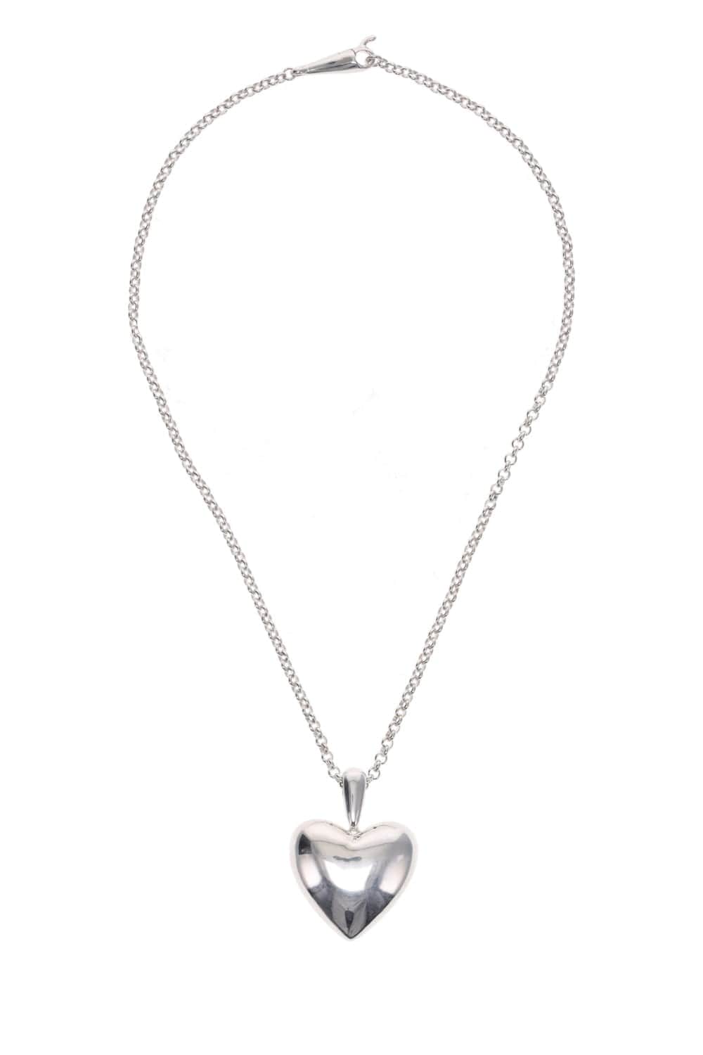 Annika Inez Voloptuous Heart Necklace XL 591 STERLING SILVER