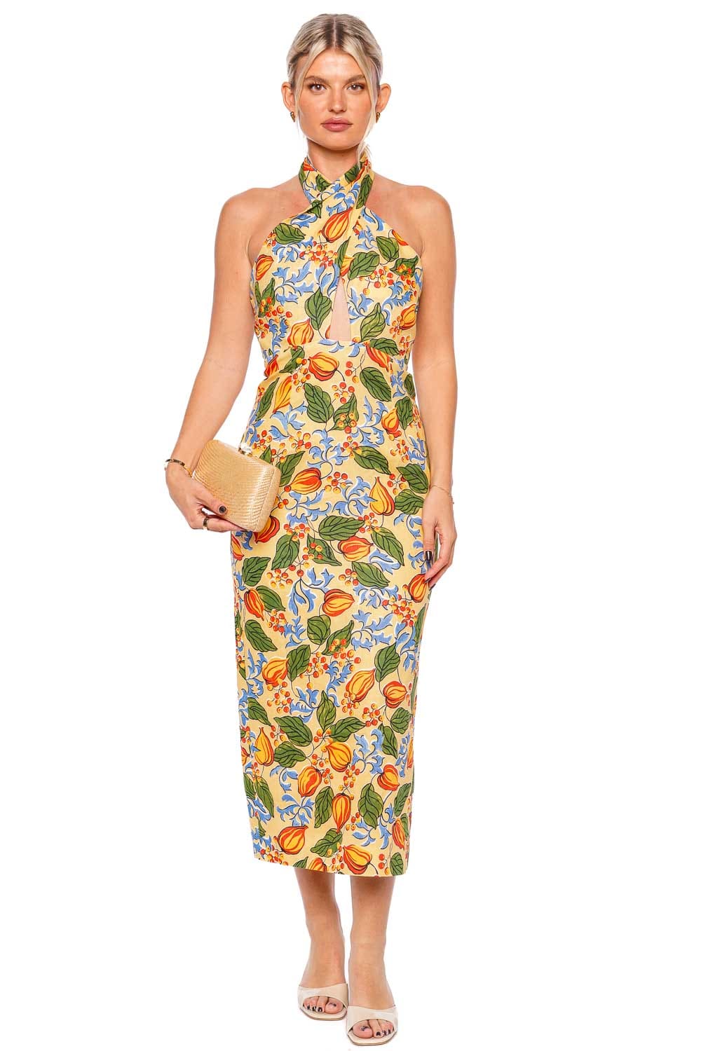 Paolo Capri Orchard Halter Midi Dress