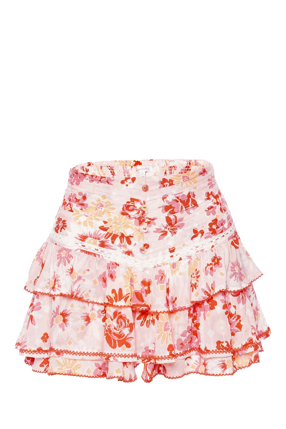 Poupette St Barth Alizee Pink 90's Mini Skirt