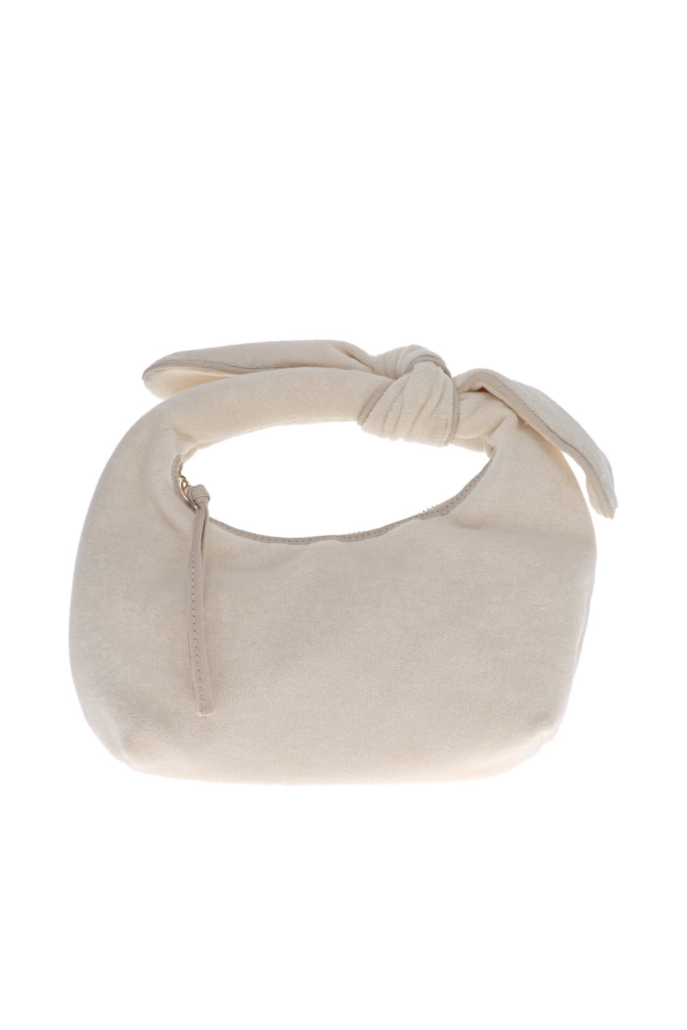 POOLSIDE The Josie Knot Ivory Terry Top Handle Bag