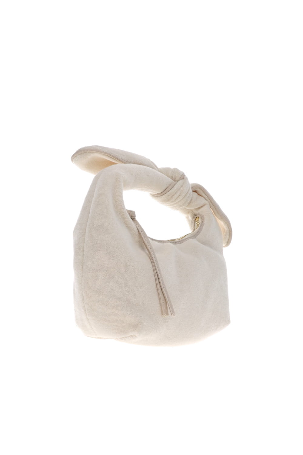 POOLSIDE The Josie Knot Ivory Terry Top Handle Bag
