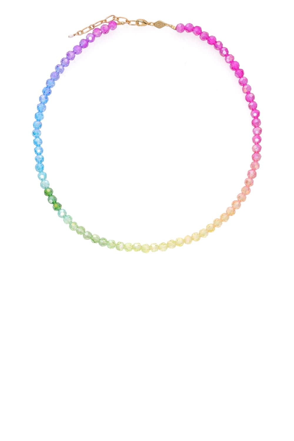 Anni Lu Seaside Shimmer Rainbow Beaded Necklace