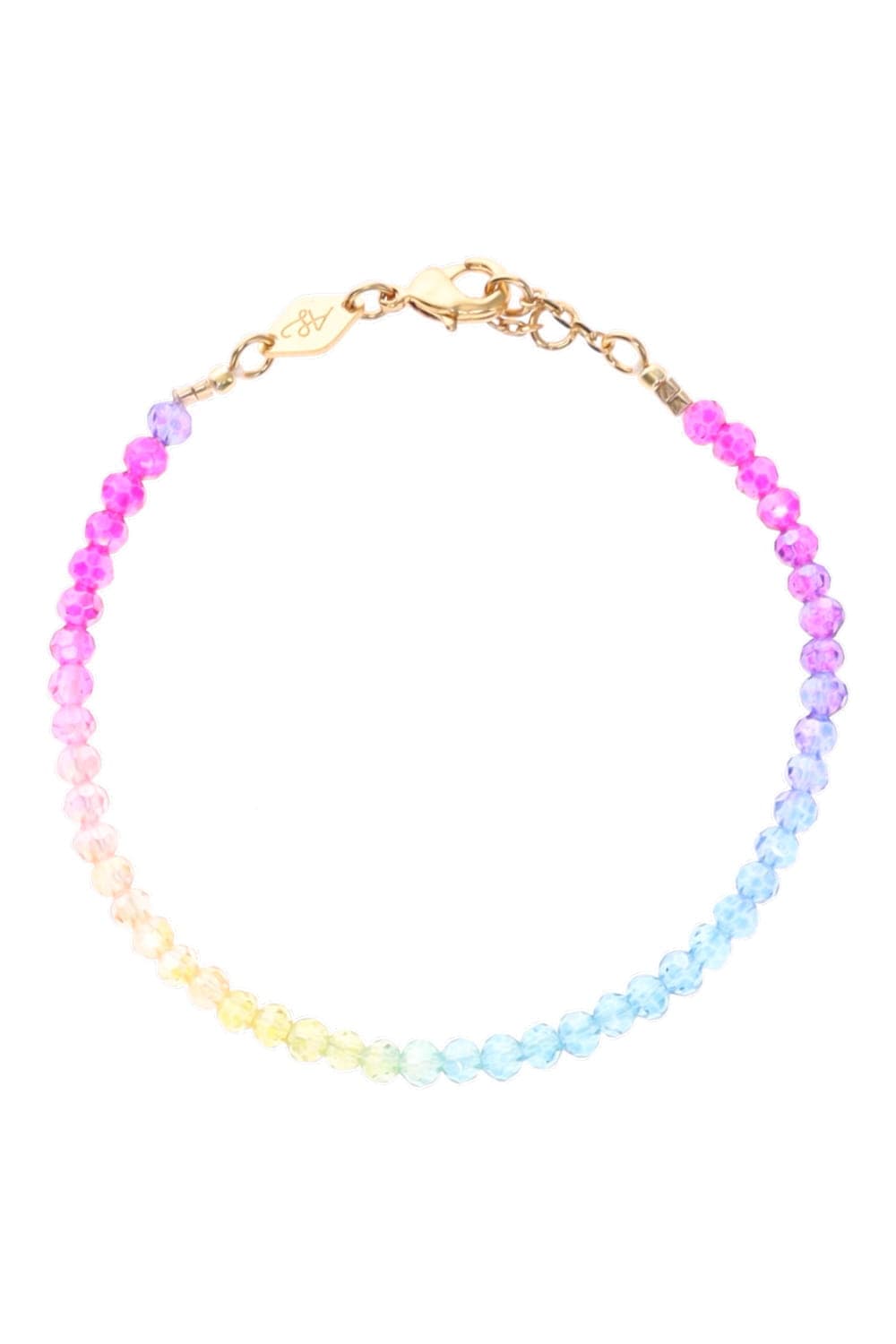 Anni Lu Seaside Shimmer Rainbow Beaded Bracelet
