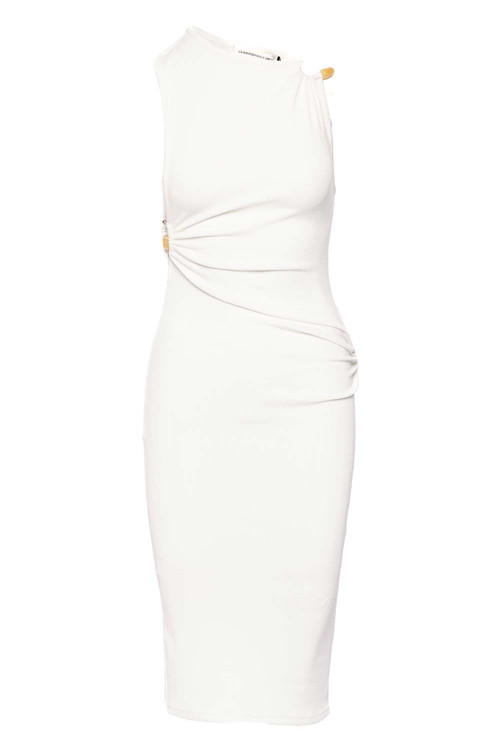 Christopher Esber Callisto Trinity White Cut Out Midi Dress