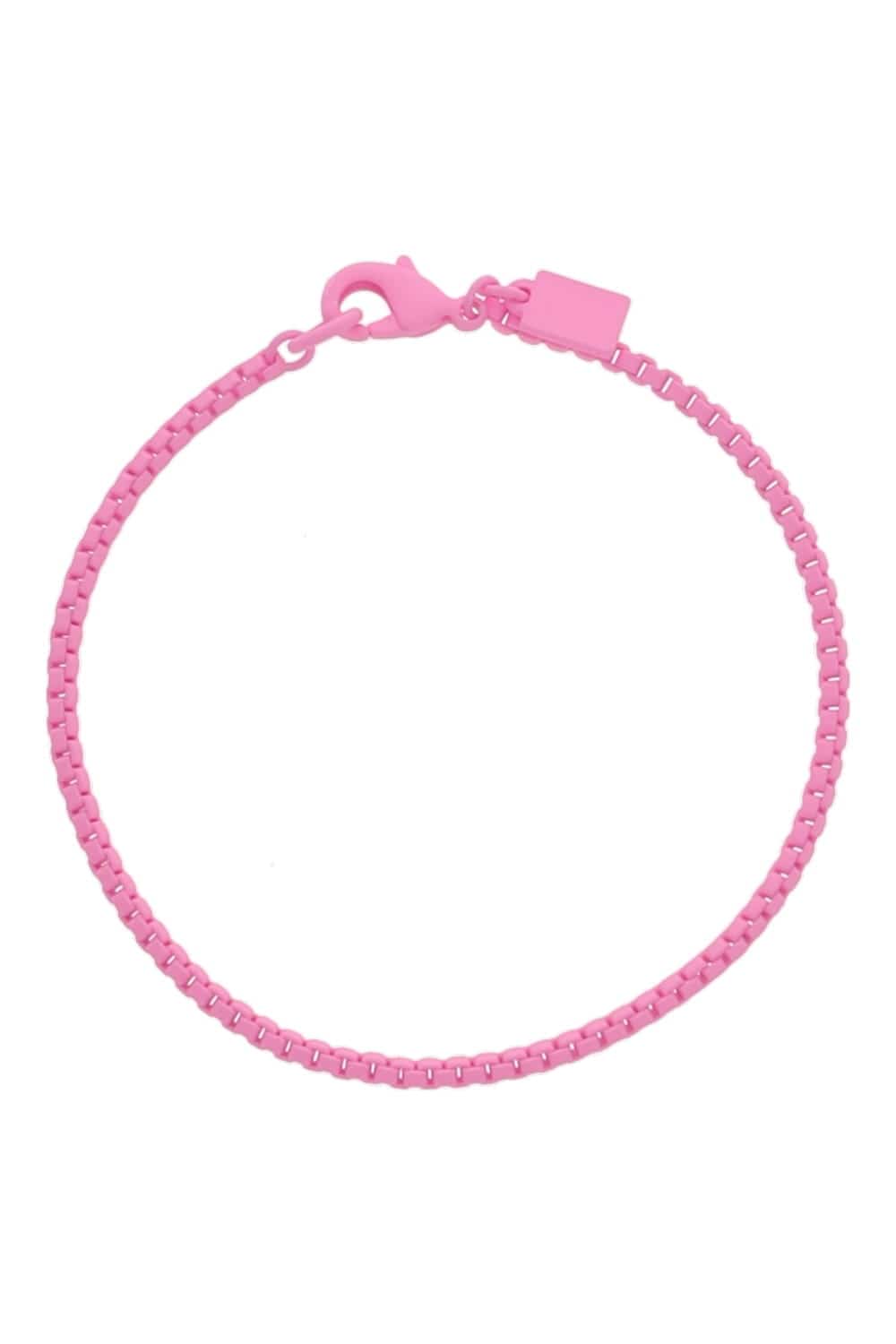 Crystal Haze Jewelry Pastalina Candy Pink Enamel Chain Bracelet