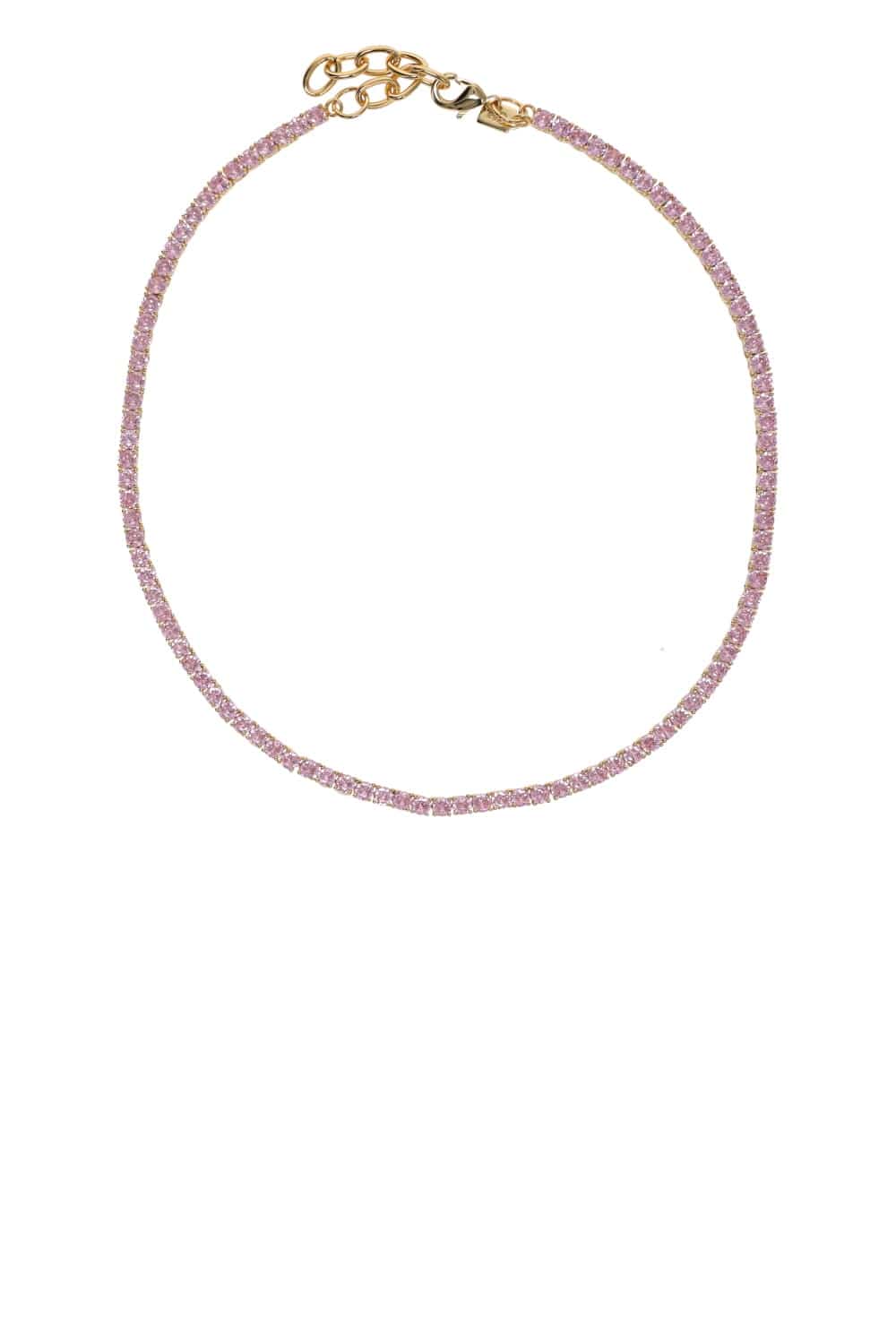 Crystal Haze Jewelry Serena Bubblegum Crystal Tennis Bracelet