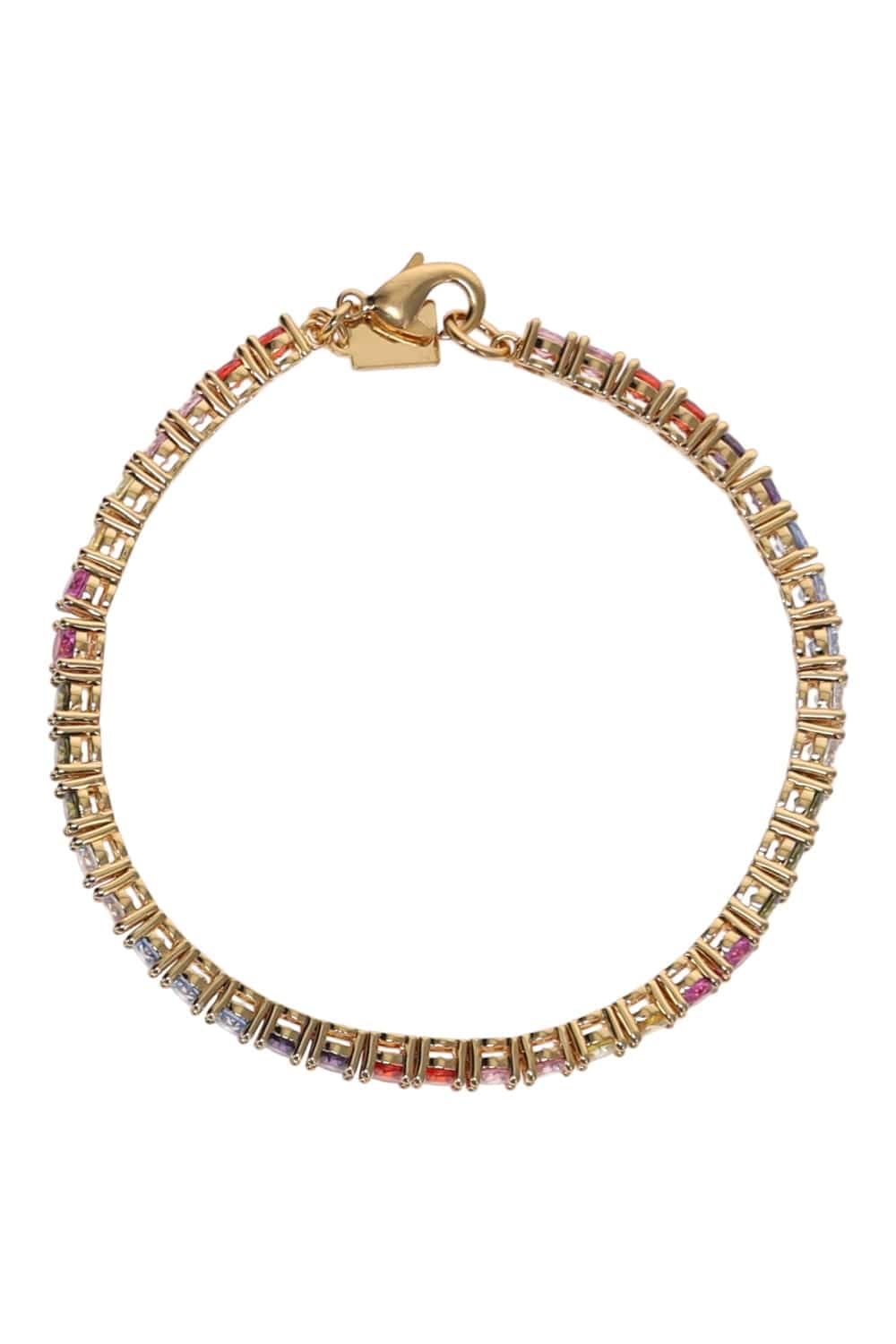 Crystal Haze Jewelry Serena Rainbow Crystal Tennis Bracelet