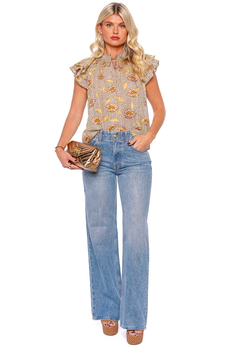 Ulla Johnson Annie Top PS240223 CHRYSANTHEMUM