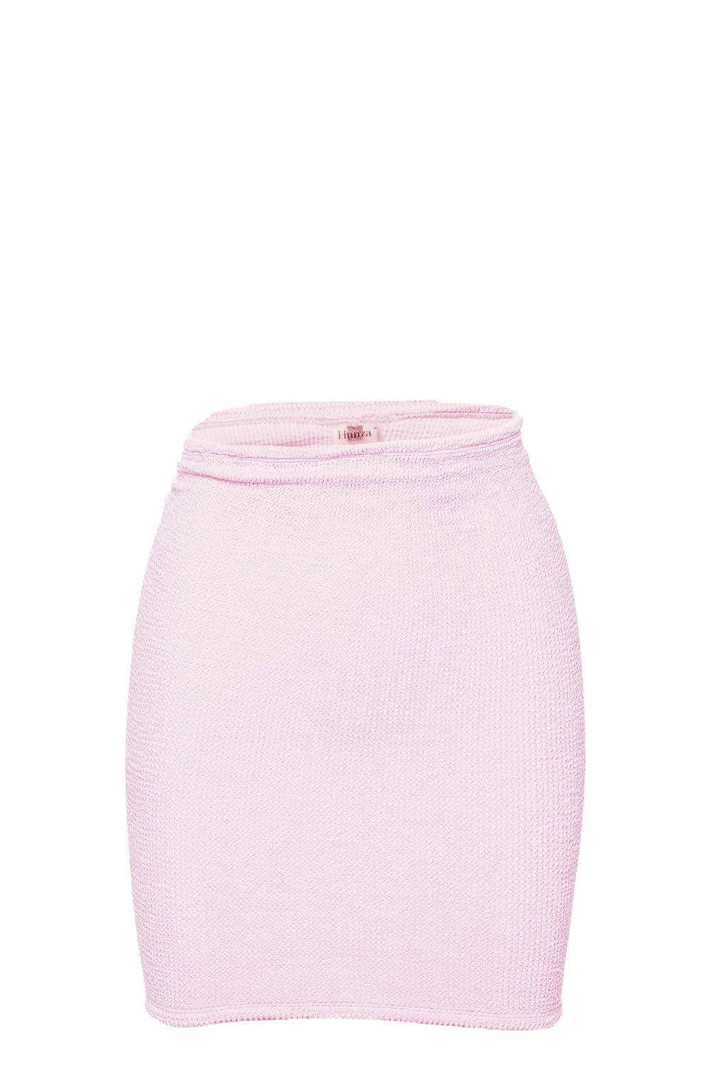 Hunza G Bubblegum Crinkle Mini Skirt