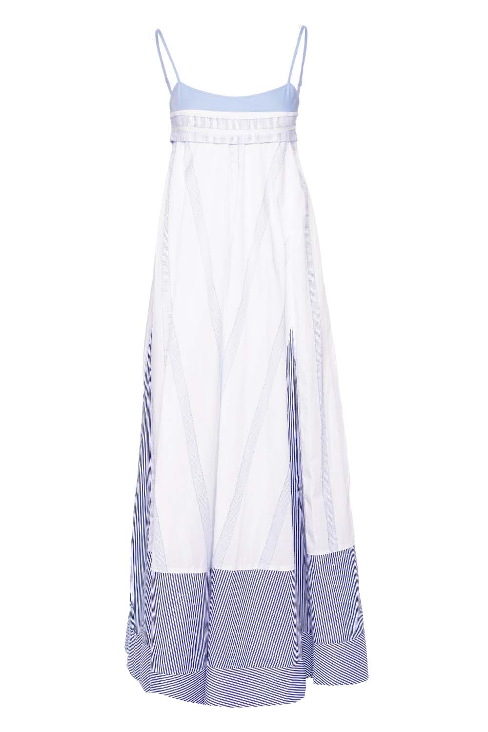 SIMKHAI Dixie Striped Cotton Maxi Dress