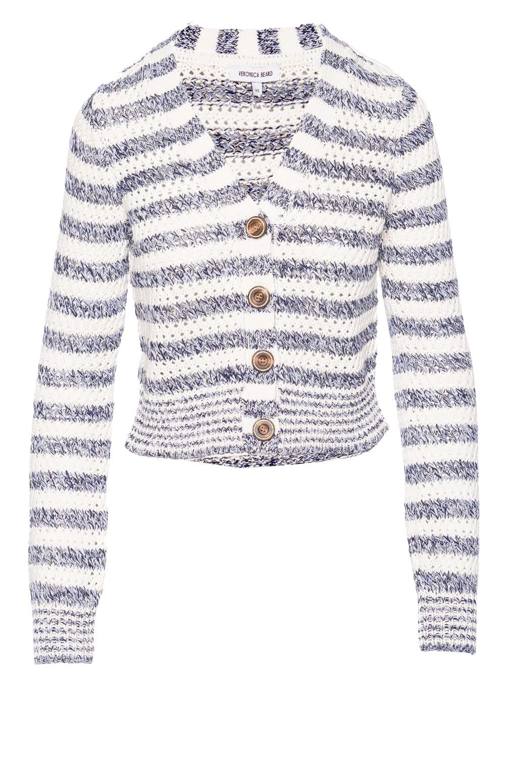 Artura Blue Multi Knit Cardigan