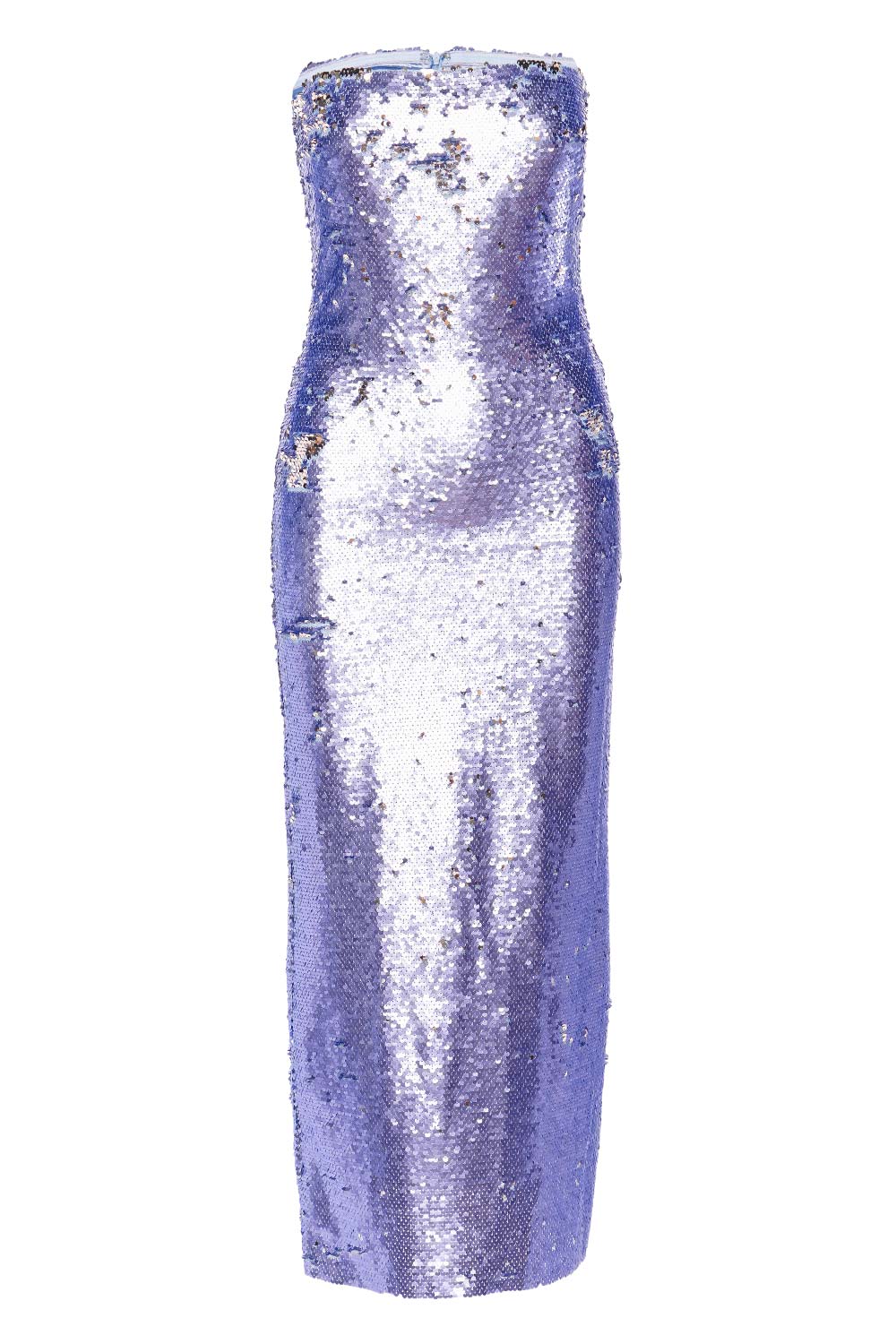 The New Arrivals by Ilkyaz Ozel Phoenix Lavenderite Sequined Midi Dress