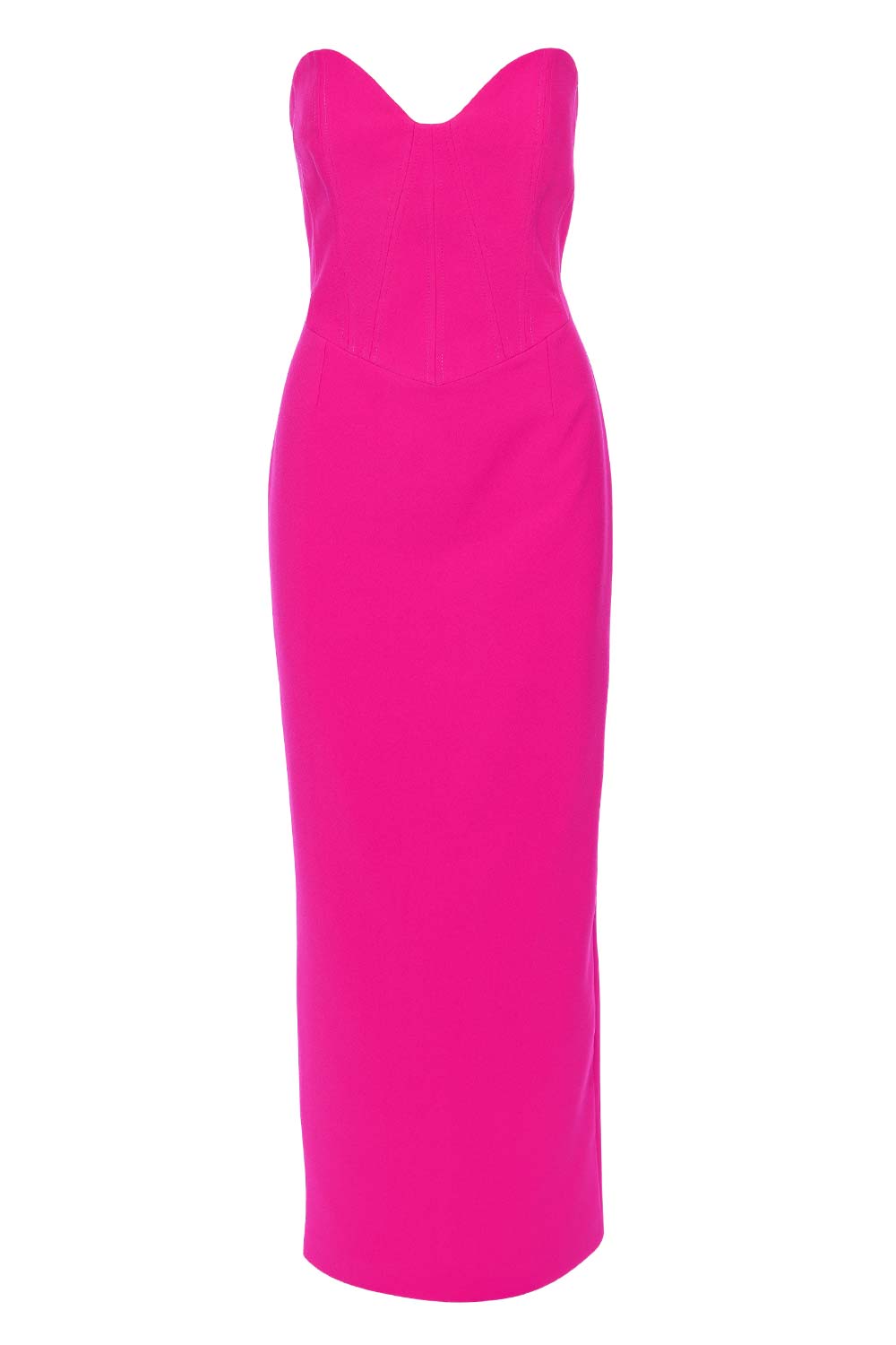 The New Arrivals by Ilkyaz Ozel Paloma Hot Pink Strapless Maxi Dress