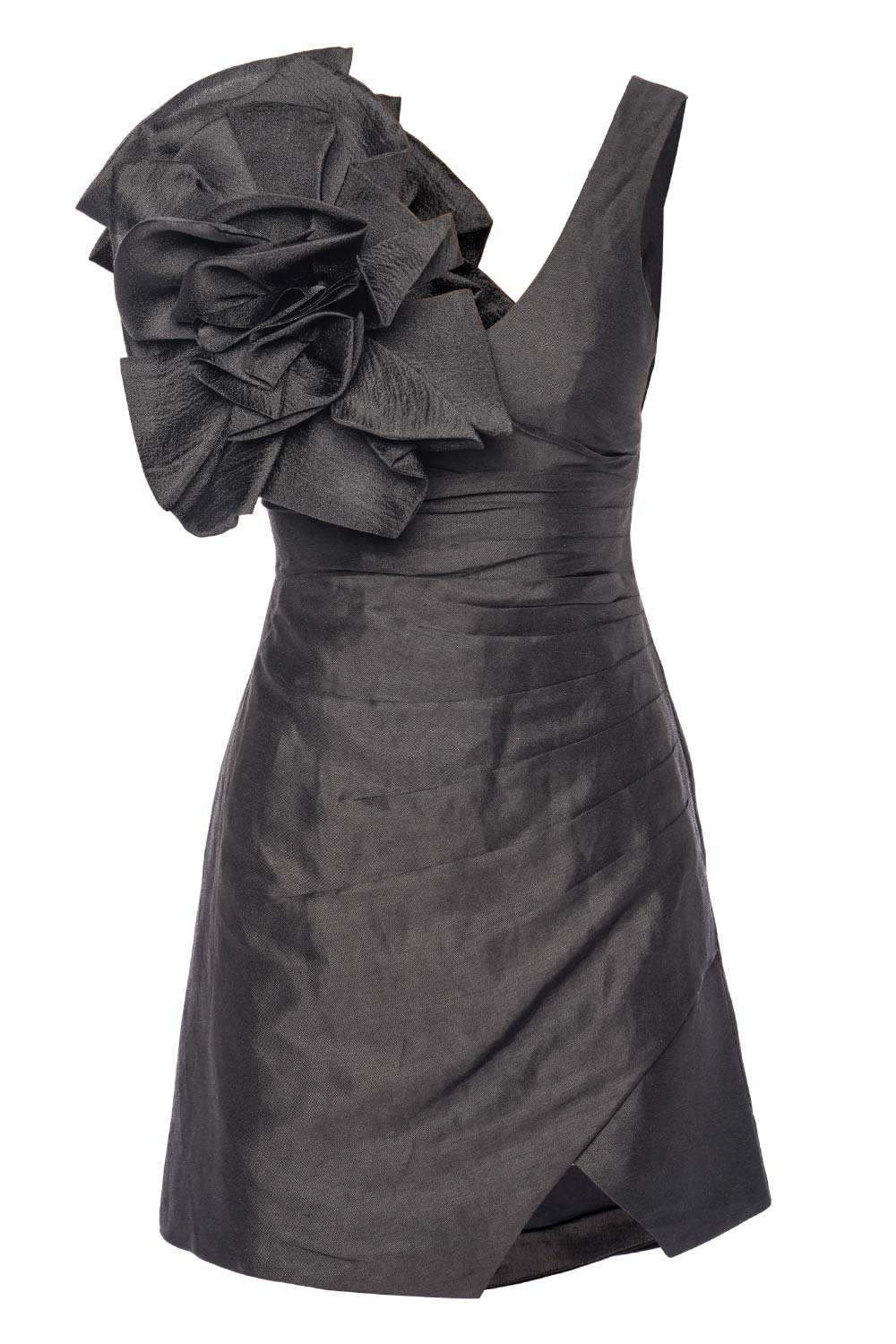 Aje. Energy Black Embellished Mini Dress