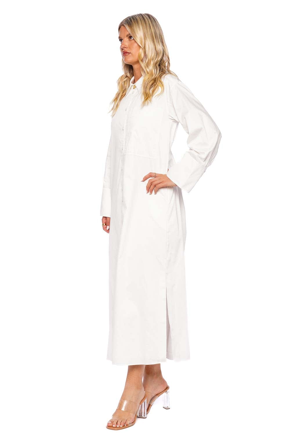 Aje. Coexistance Ivory Twisted Cotton Kaftan