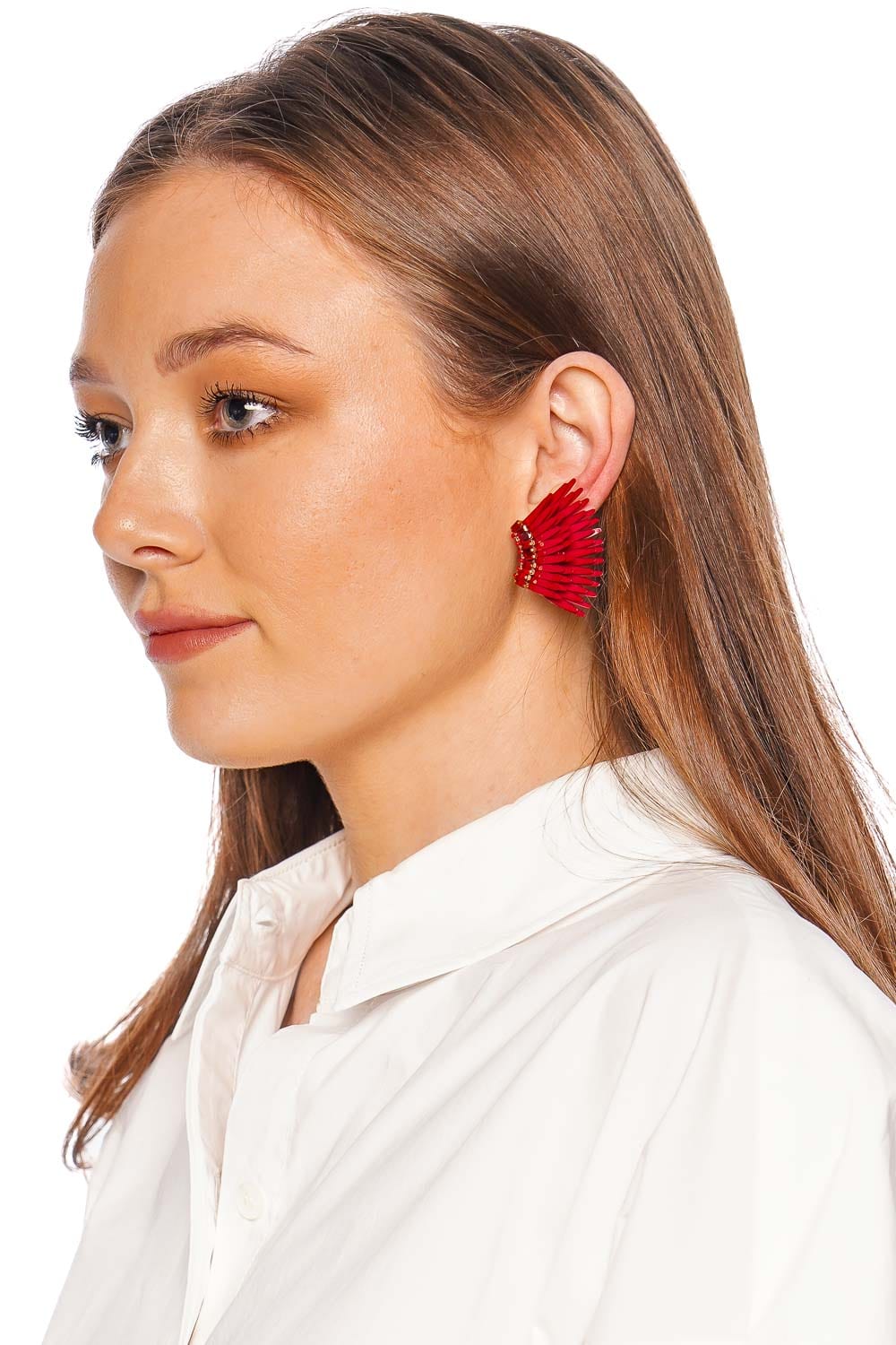 Mignonne Gavigan Mini Gem Madeline Red Earrings