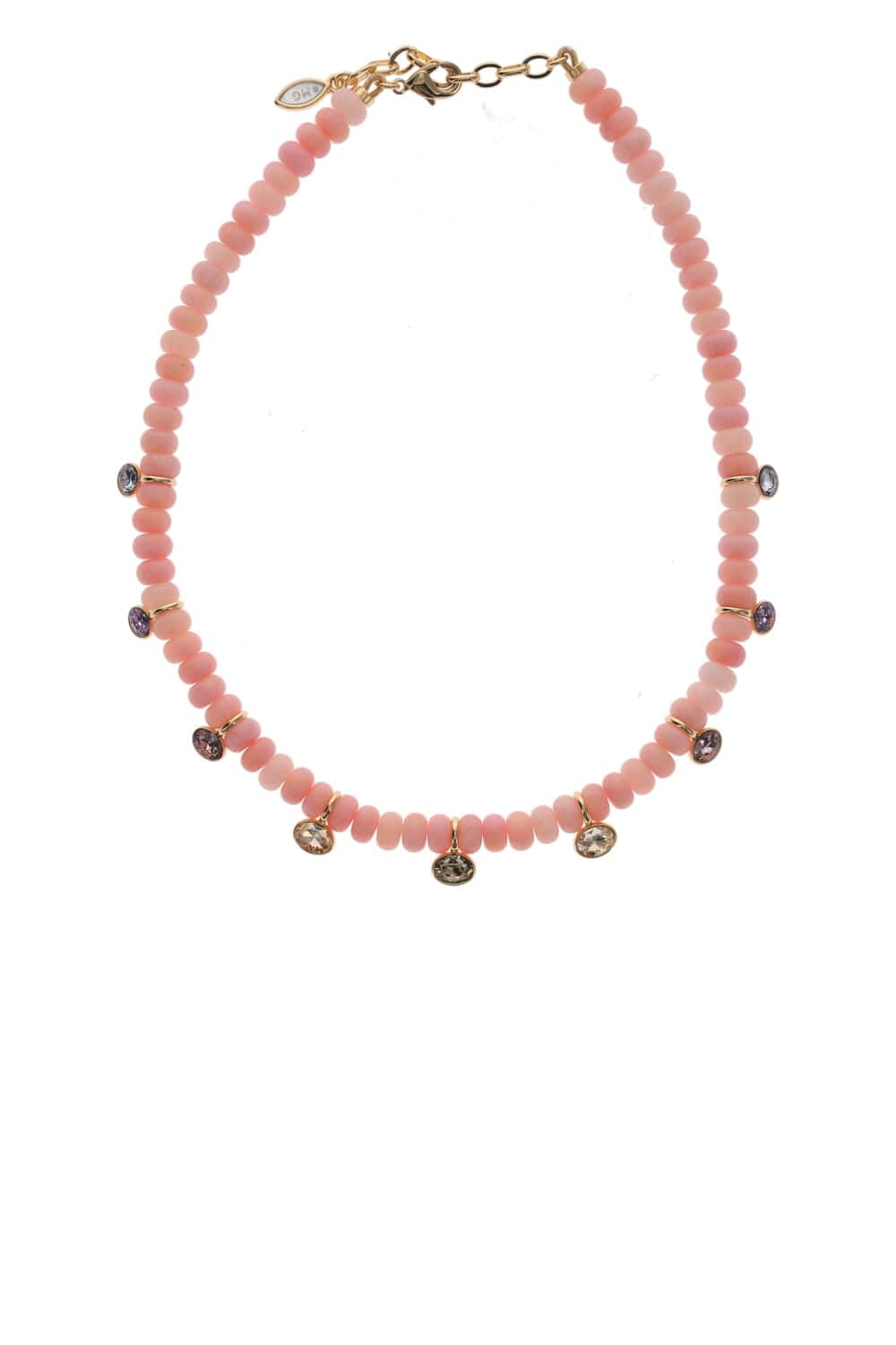 Mignonne Gavigan Amira Pink Beaded Crystal Necklace
