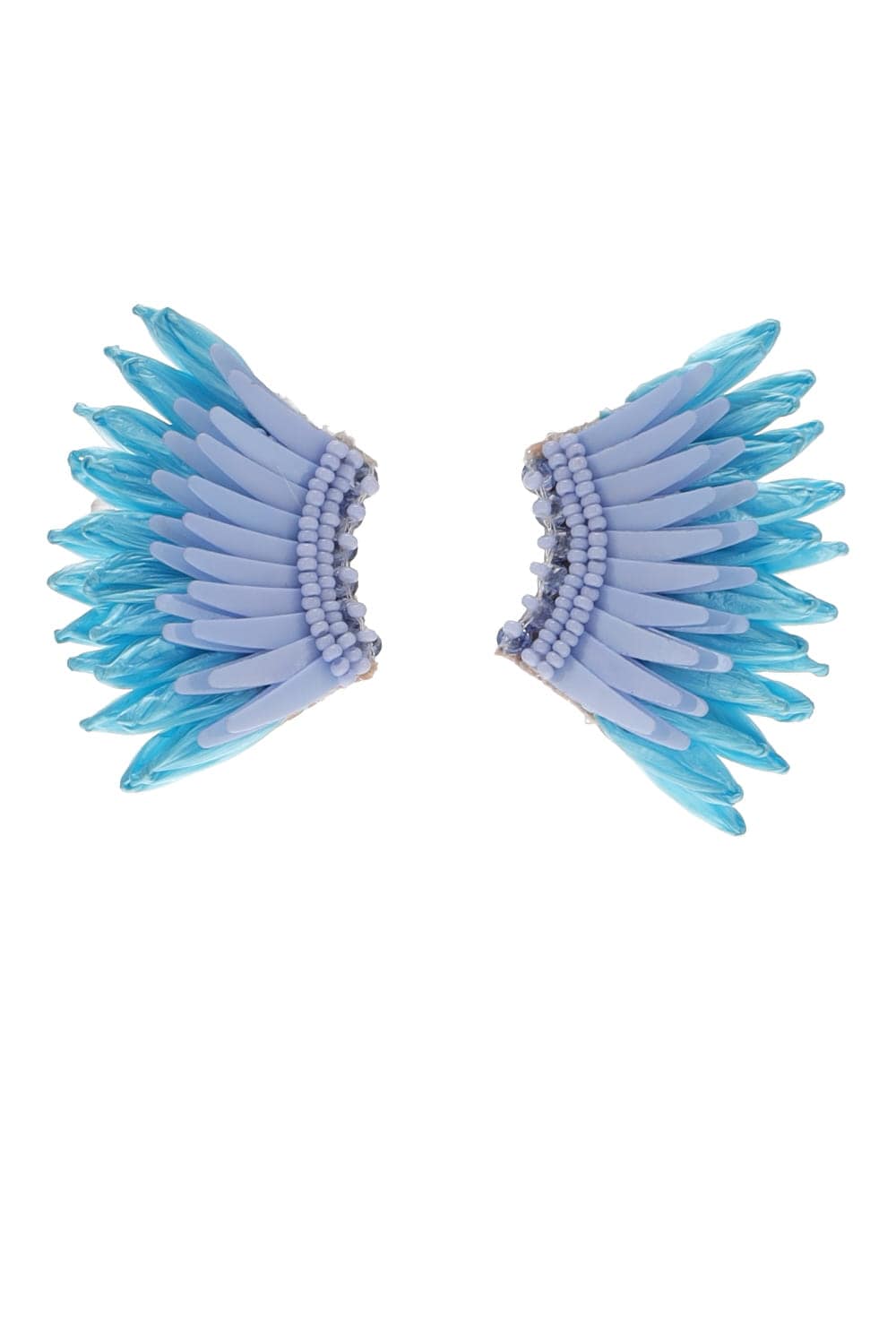 Mignonne Gavigan Mini Madeline Raffia Powder Blue Earrings