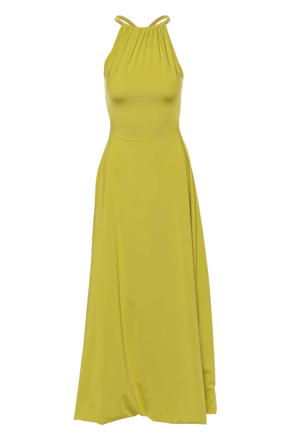 Atlaua Oasis Green Knotted Maxi Dress