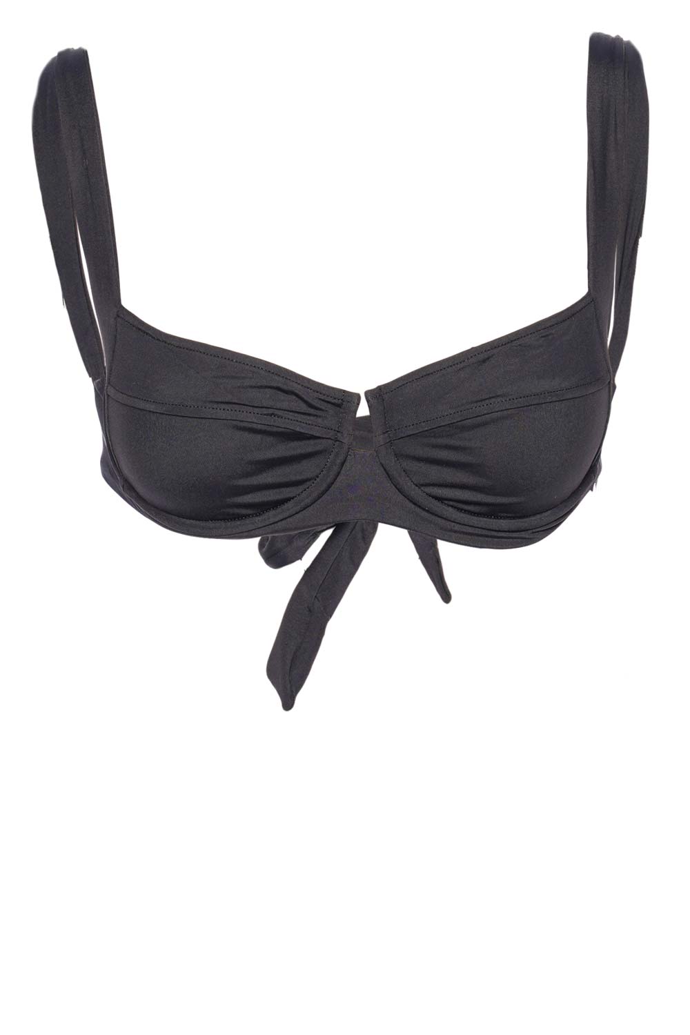 L*Space Camellia Black Underwire Bikini Top