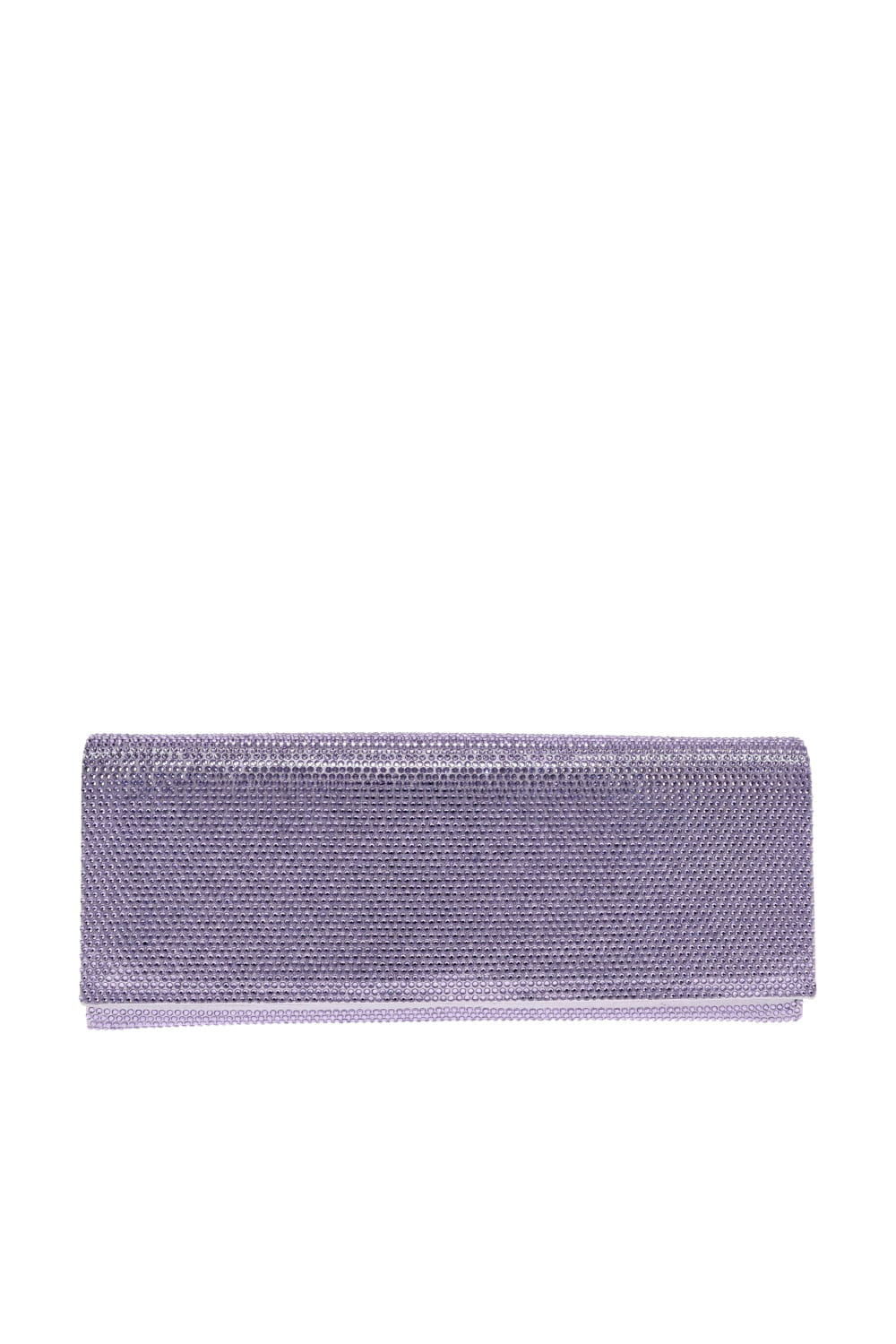 Gedebe Violet Crystal Embellished Envelope Clutch