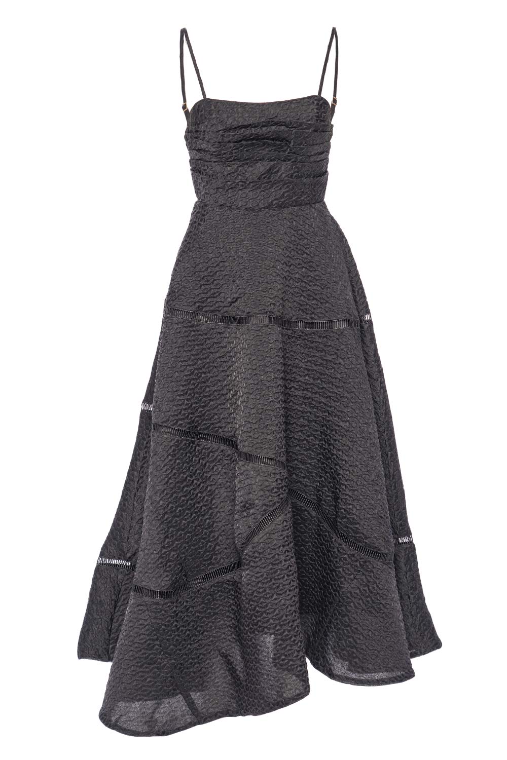 Aje. Cinque Jacquard Maxi Dress 24SU5009 BLACK
