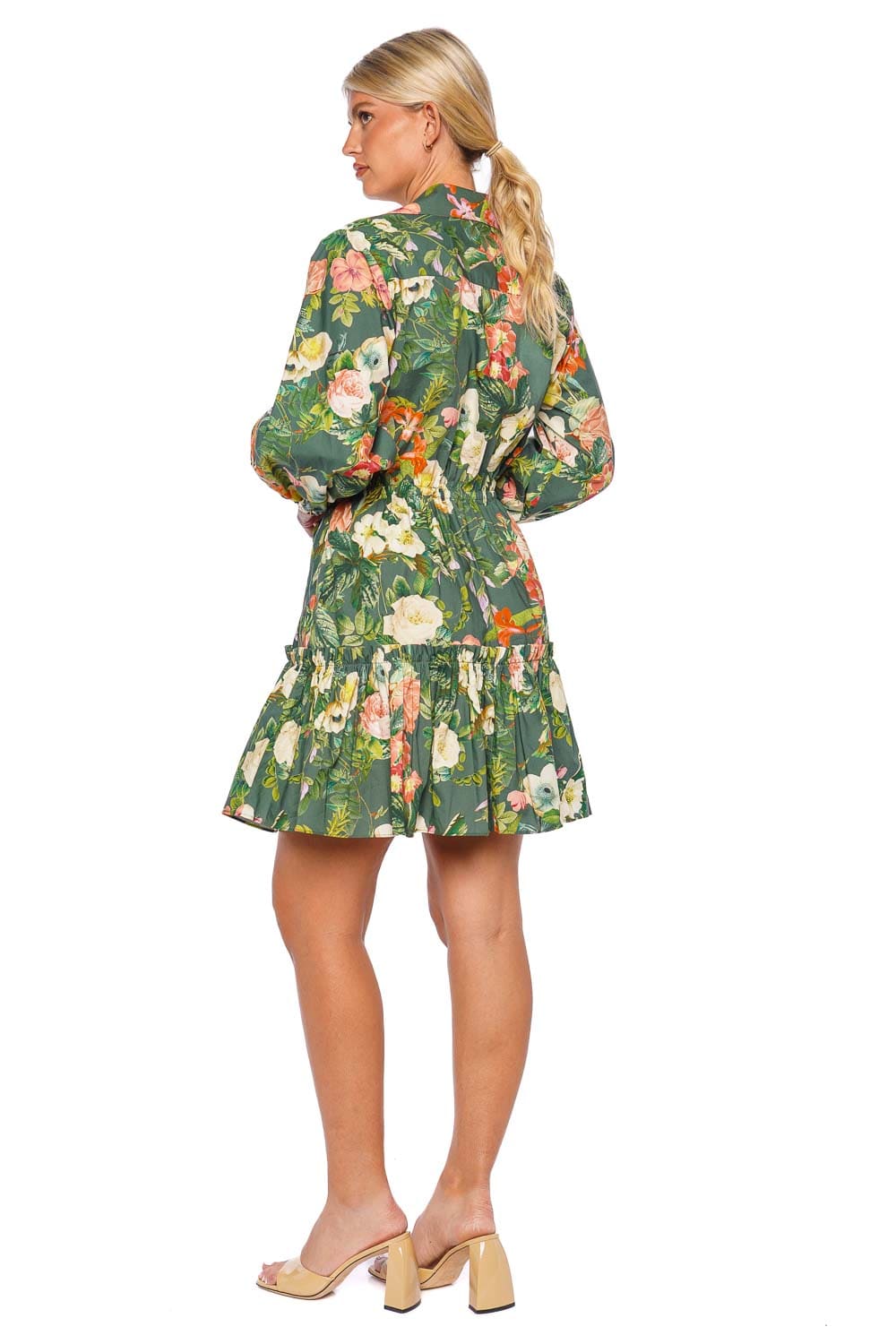 Robin Olive Kingston Floral Mini Dress