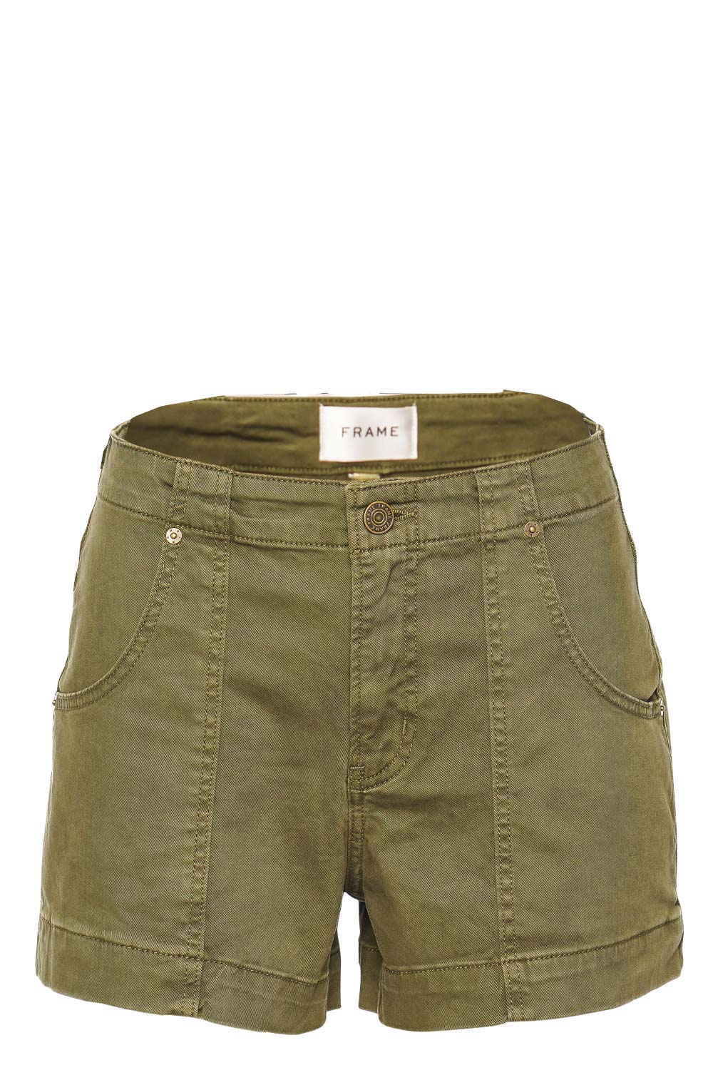 FRAME Clean Washed Utility Shorts
