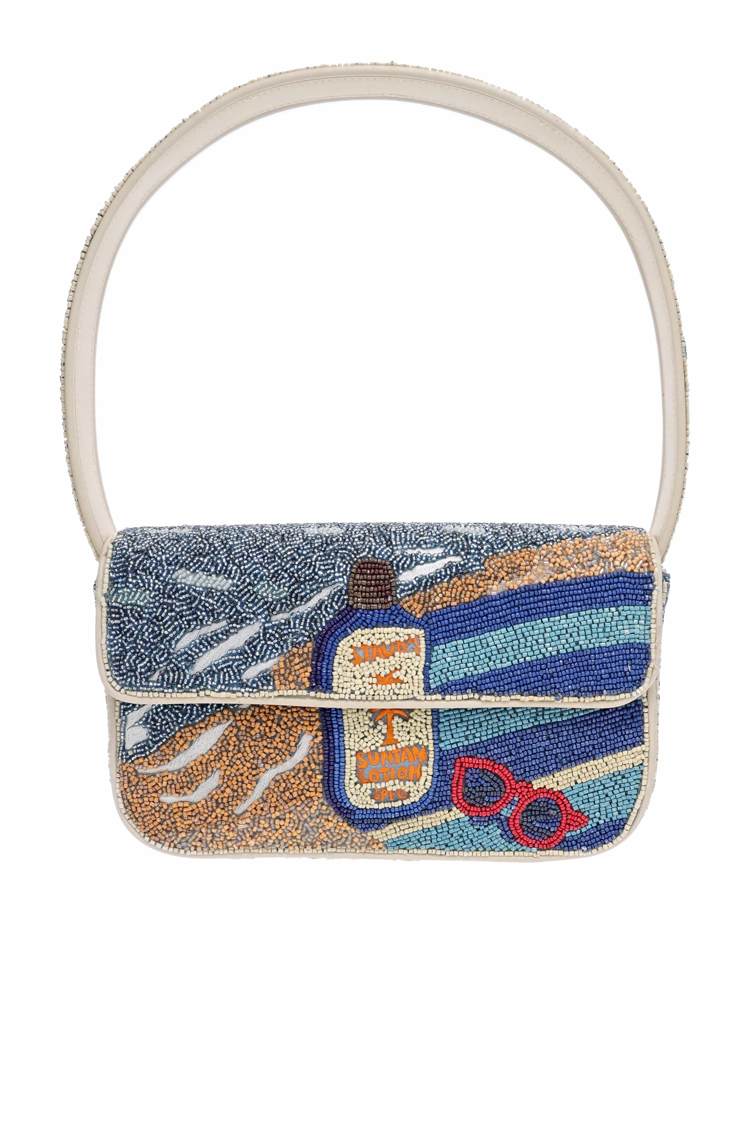 Staud Tommy SPF 0 Beaded Shoulder Bag