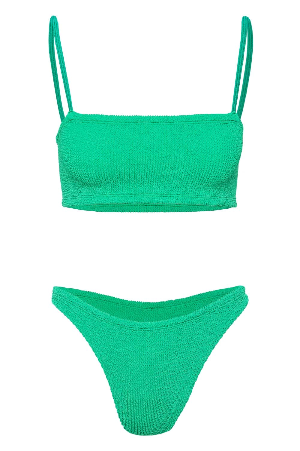 Hunza G Gigi Emerald Crinkle Bikini Set