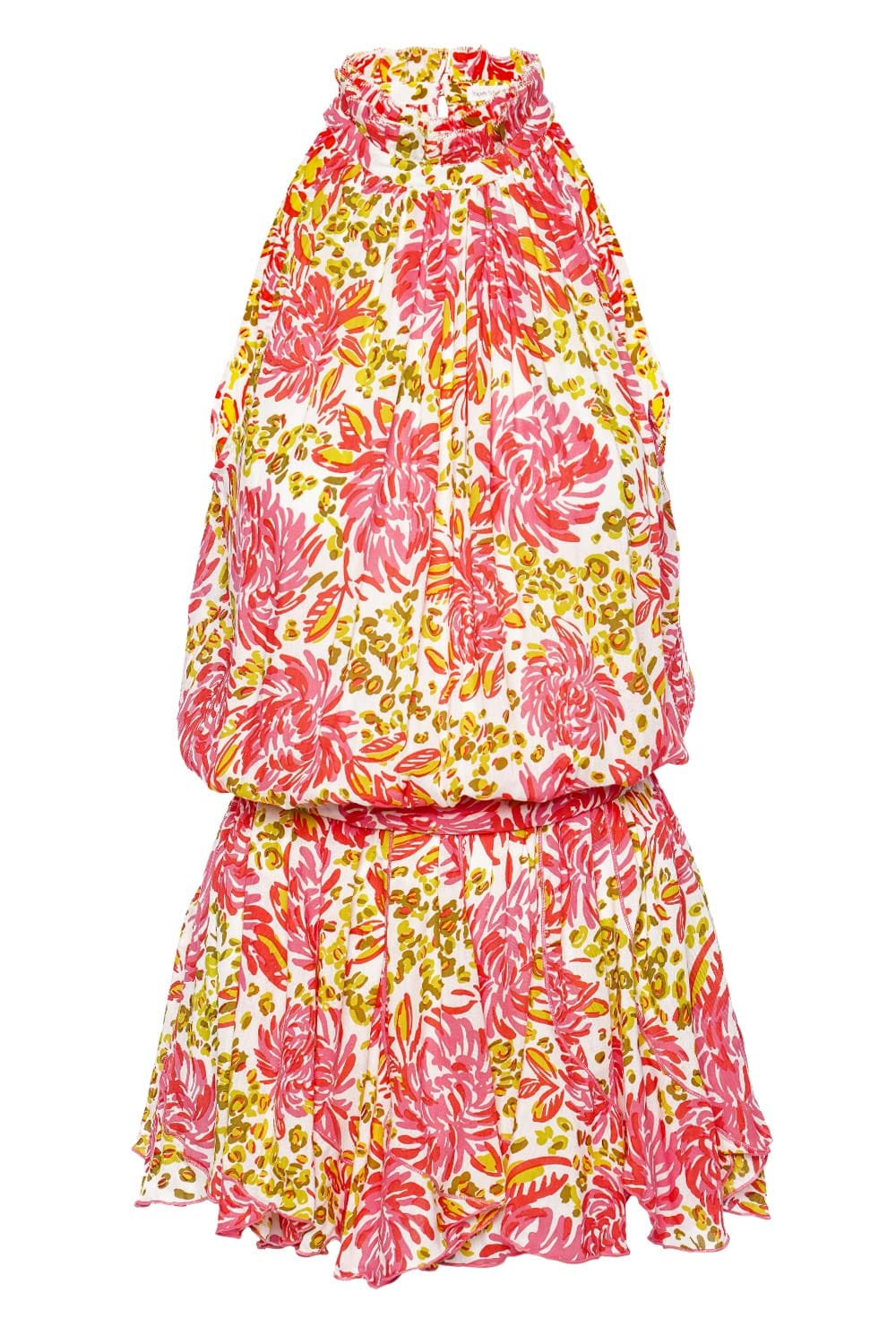 Poupette St Barth Bianca Pink Krysan Mini Dress
